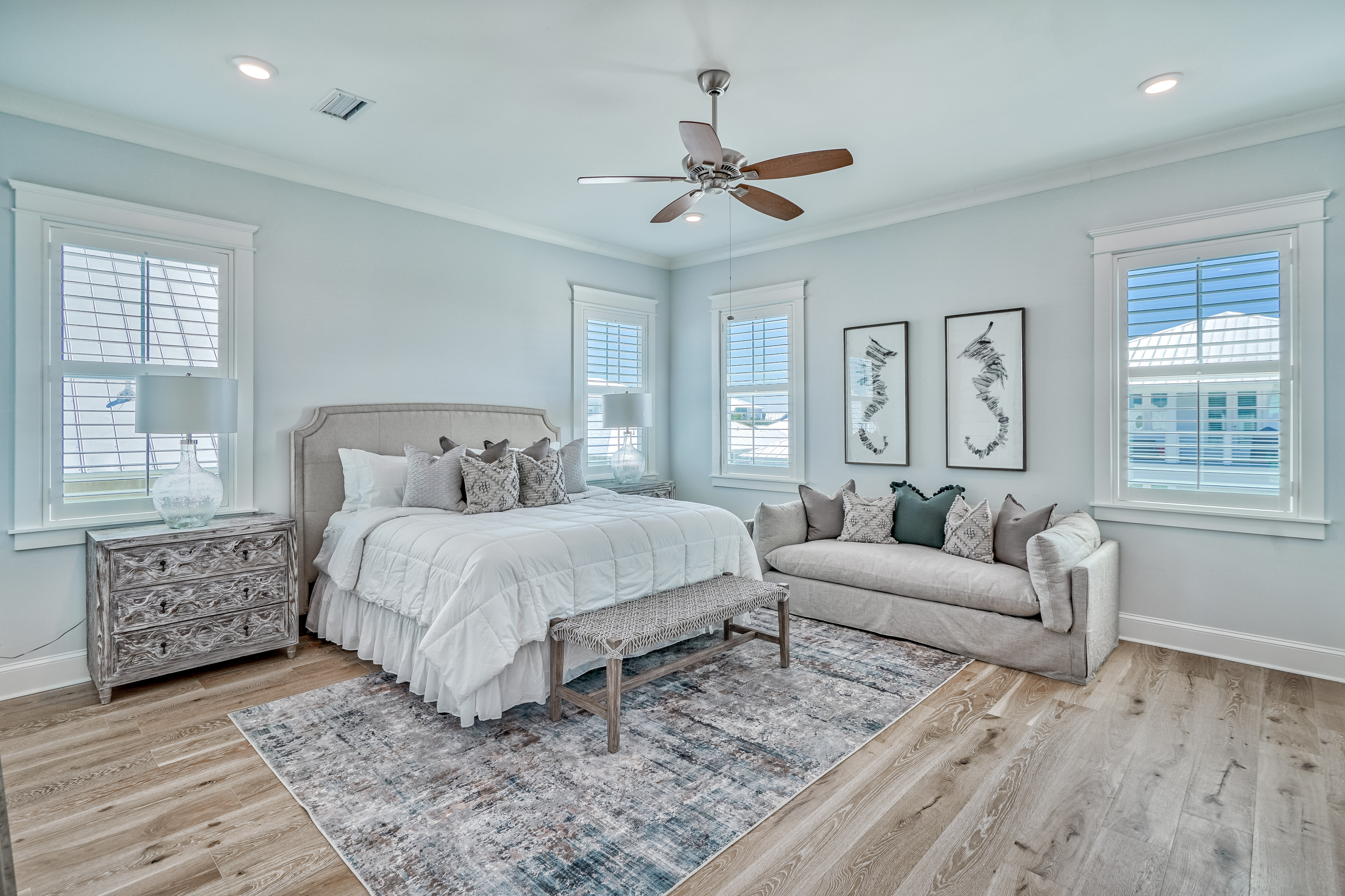 3rd Floor Primary Suite - Furnished with a King Size Bed