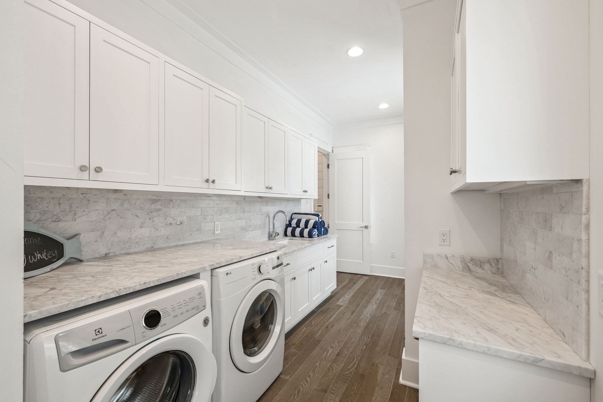Full-Size Washer & Dryer + Ample Storage Space