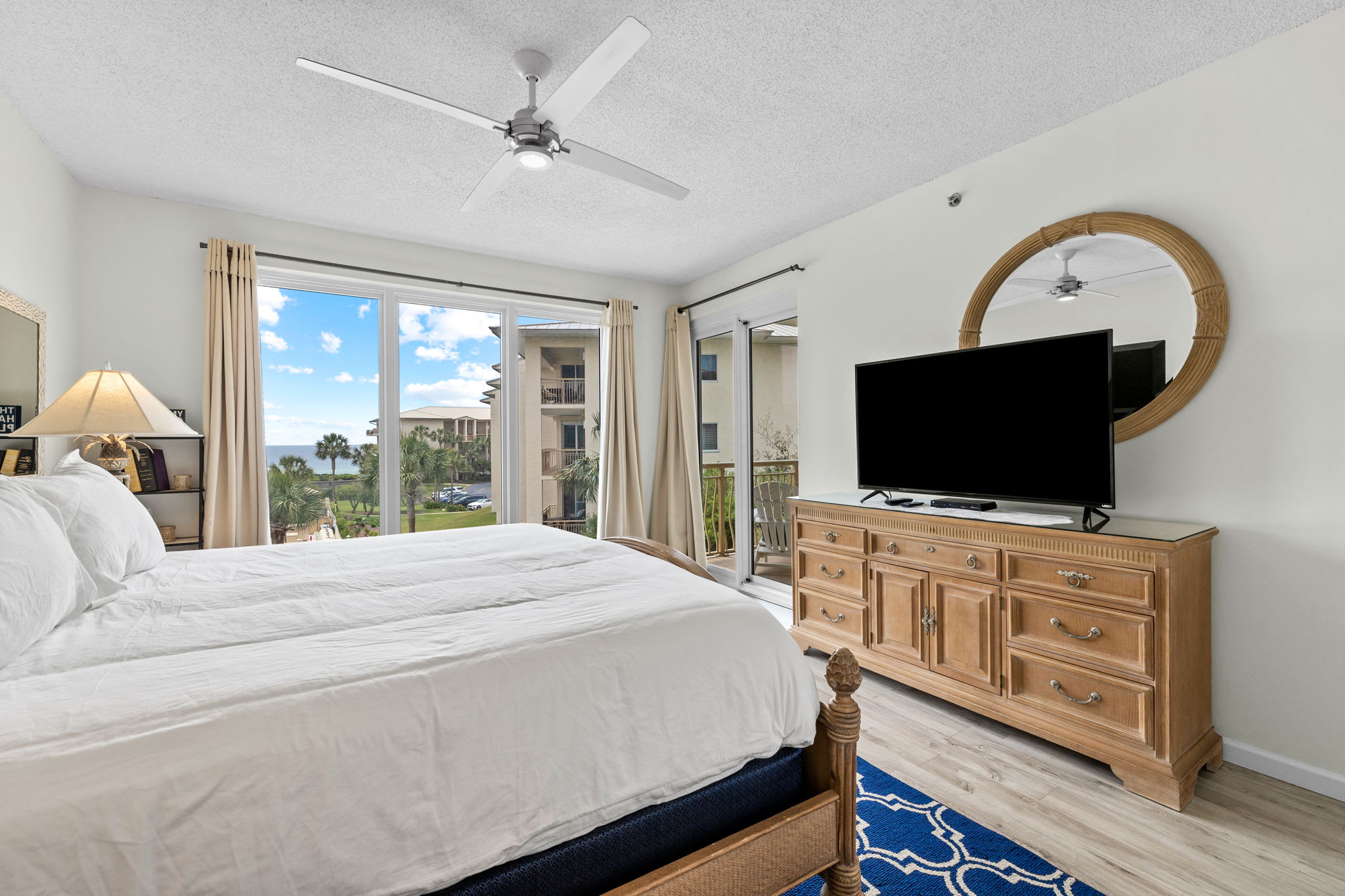 Primary Suite with King Size Bed and Balcony