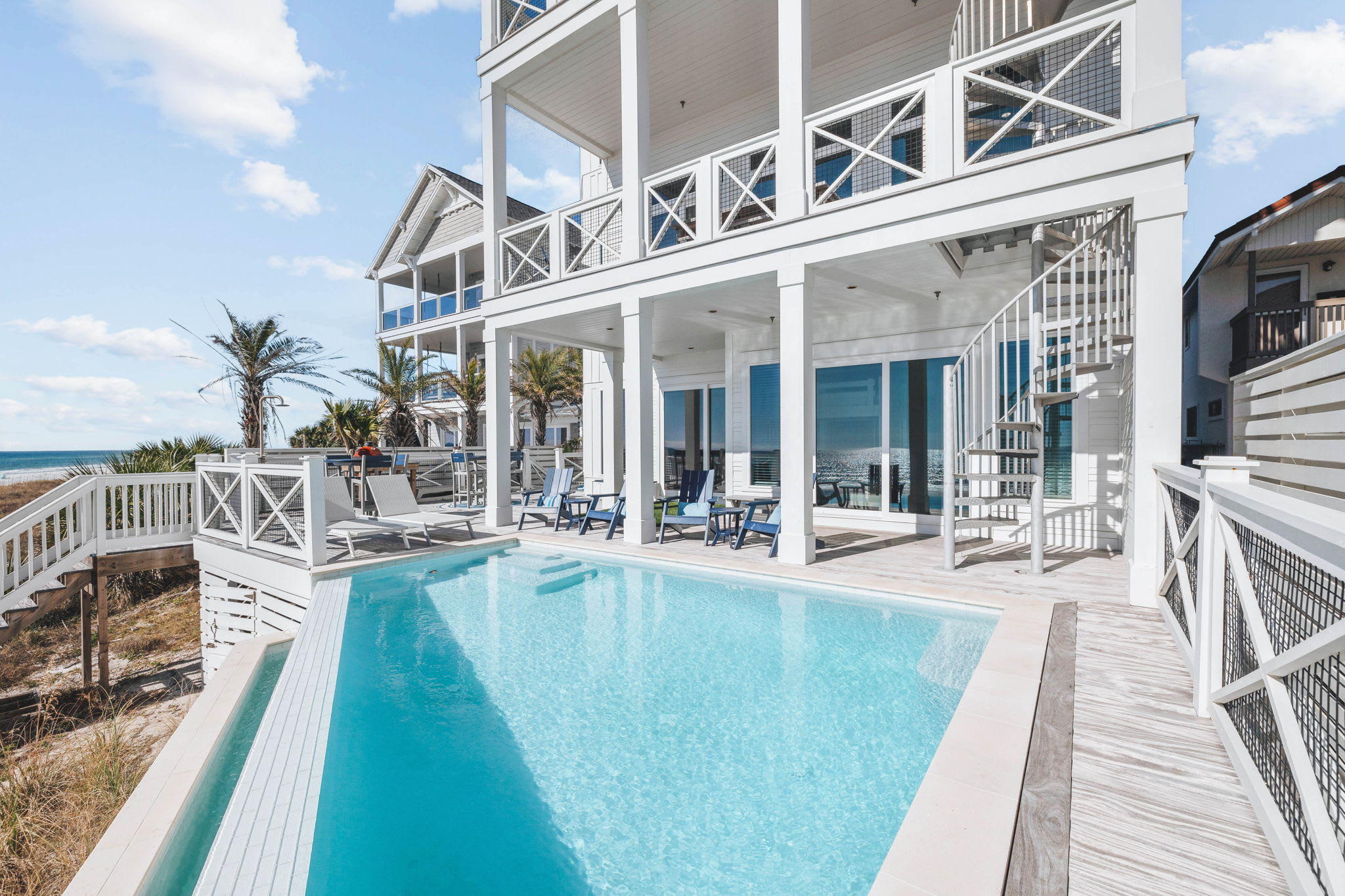 Private Pool with an Oversized Deck and Private Beach Access