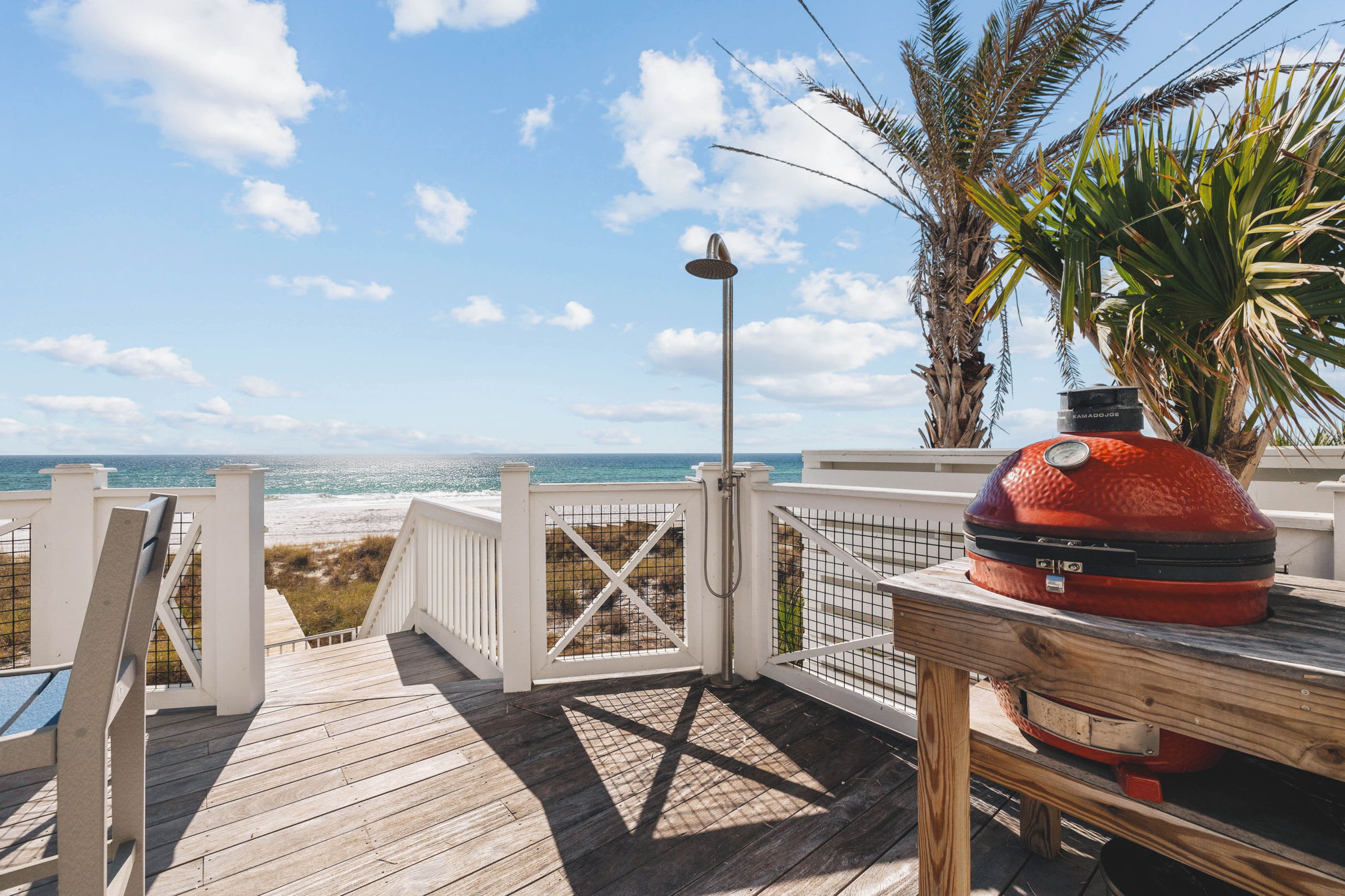 Outdoor Shower to Wash Off After a Day at the Beach!