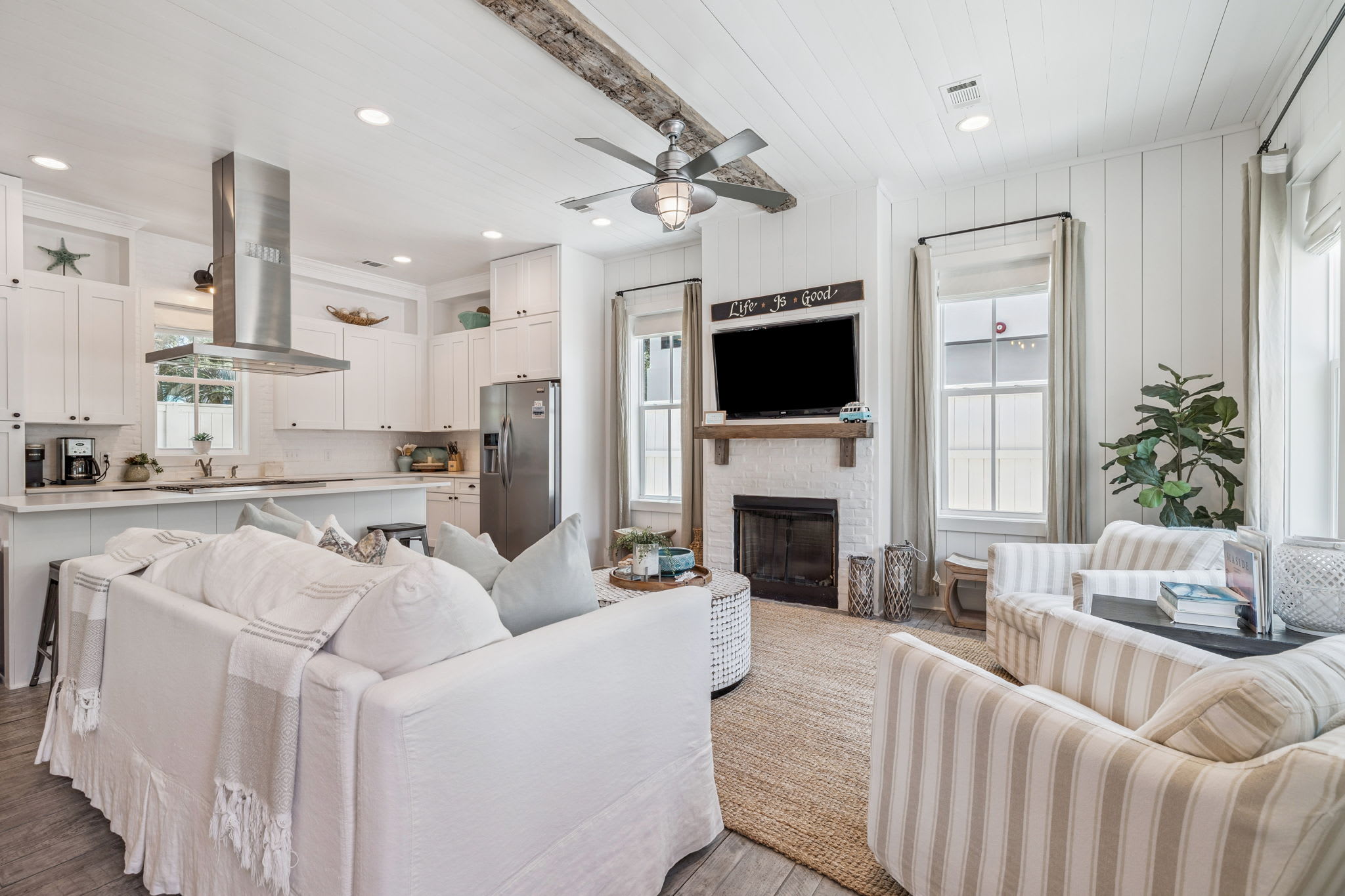 Cozy Up by the Fireplace or Enjoy a Movie Night!