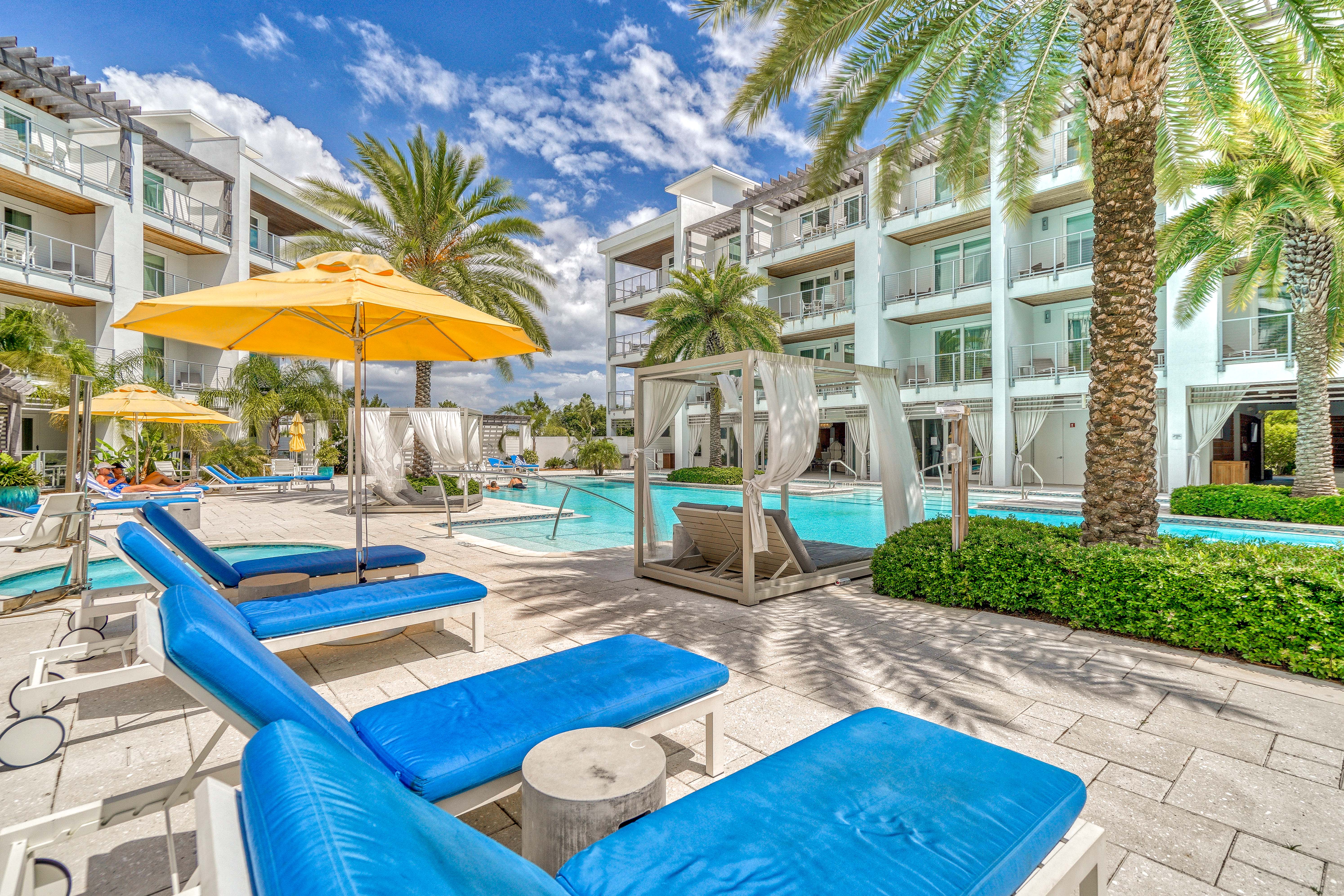 Soak in the Florida Sun with Poolside Cabanas & Loungers