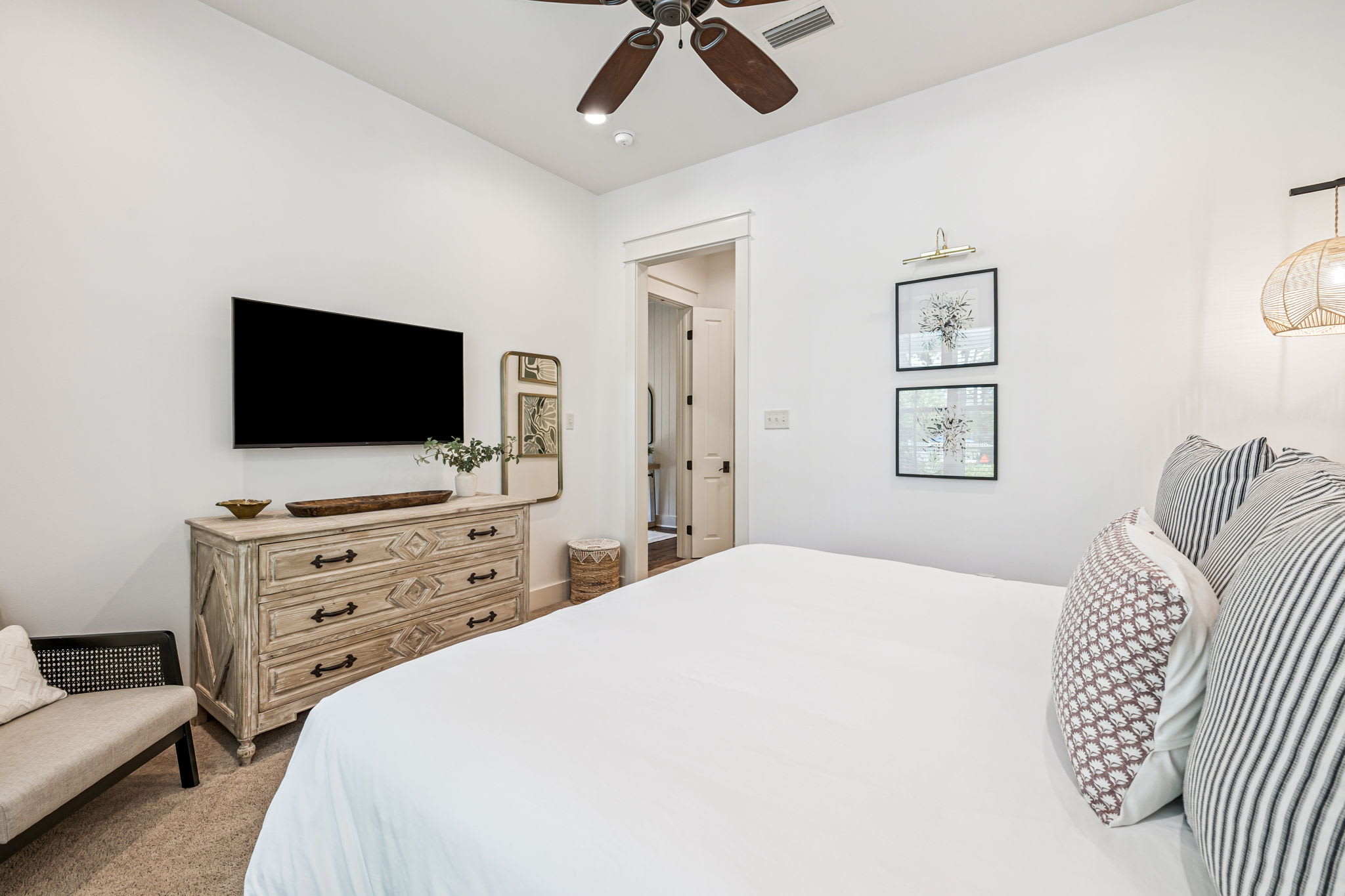 Primary King Suite - Equipped with a Flat-Screen TV