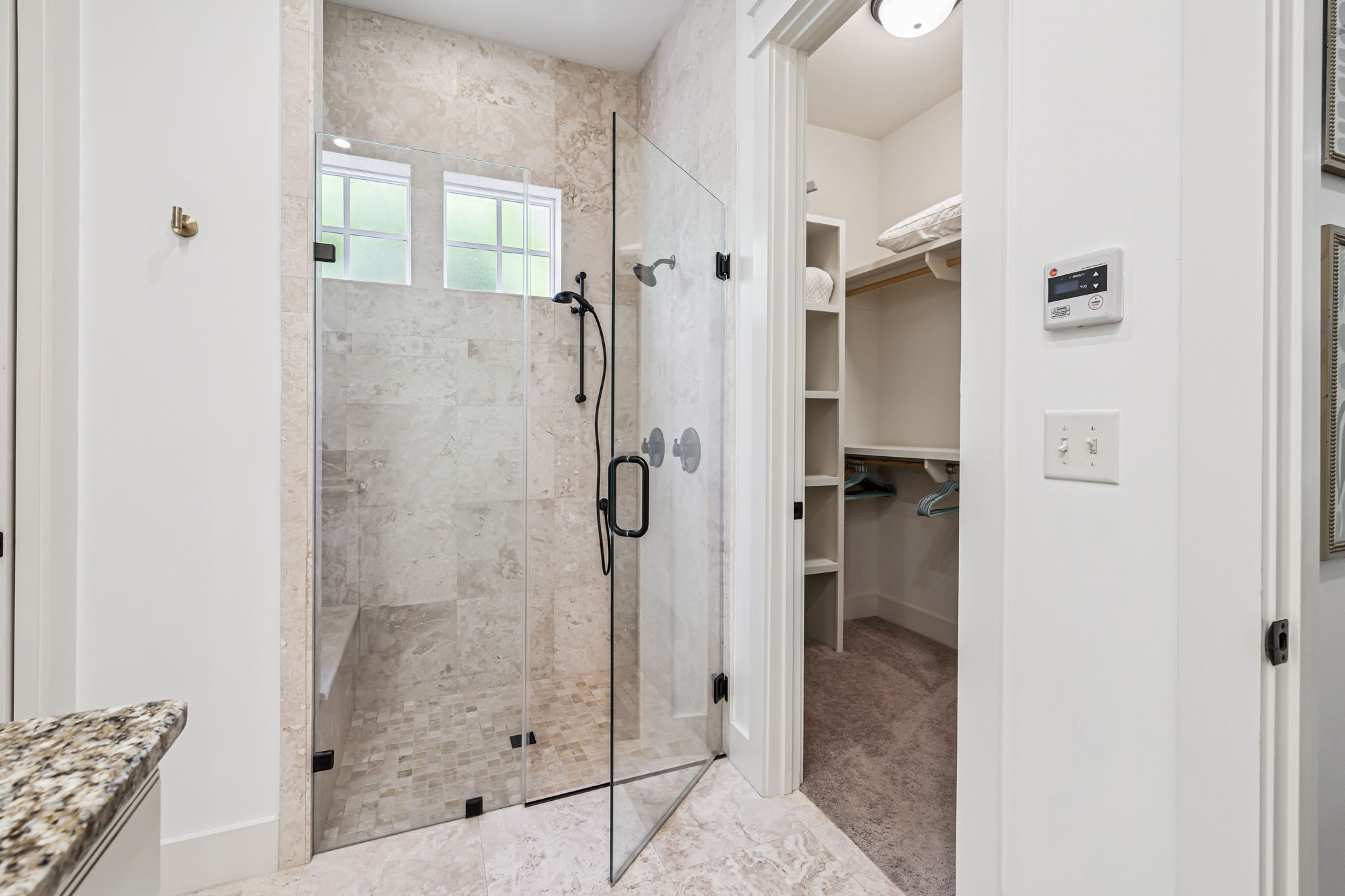 Primary King En-Suite - Walk-In Shower & Spacious Closet