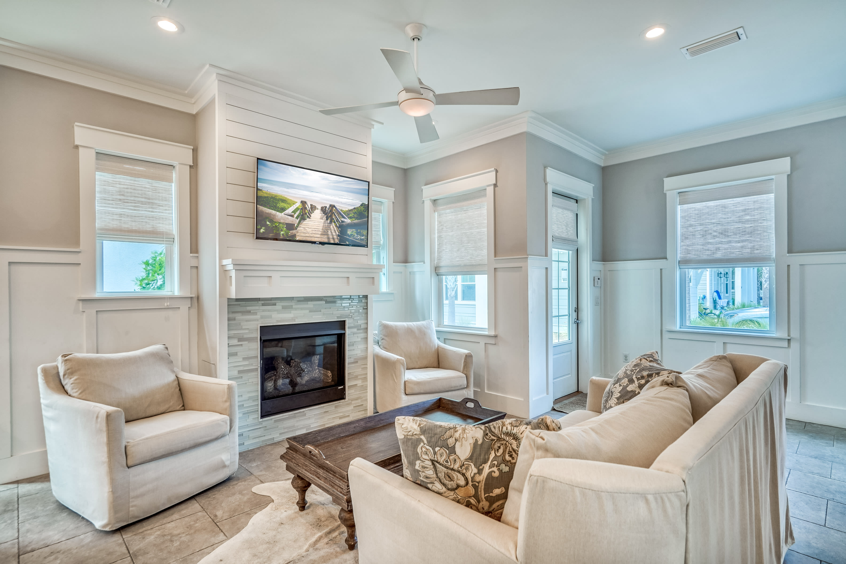 1st Floor Living Area - Complete with a Gas Fireplace