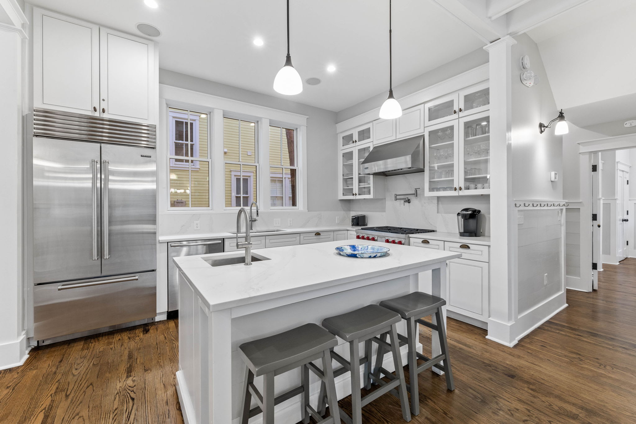 Kitchen - Featuring High End Appliances, Including a Wolf Gas Range