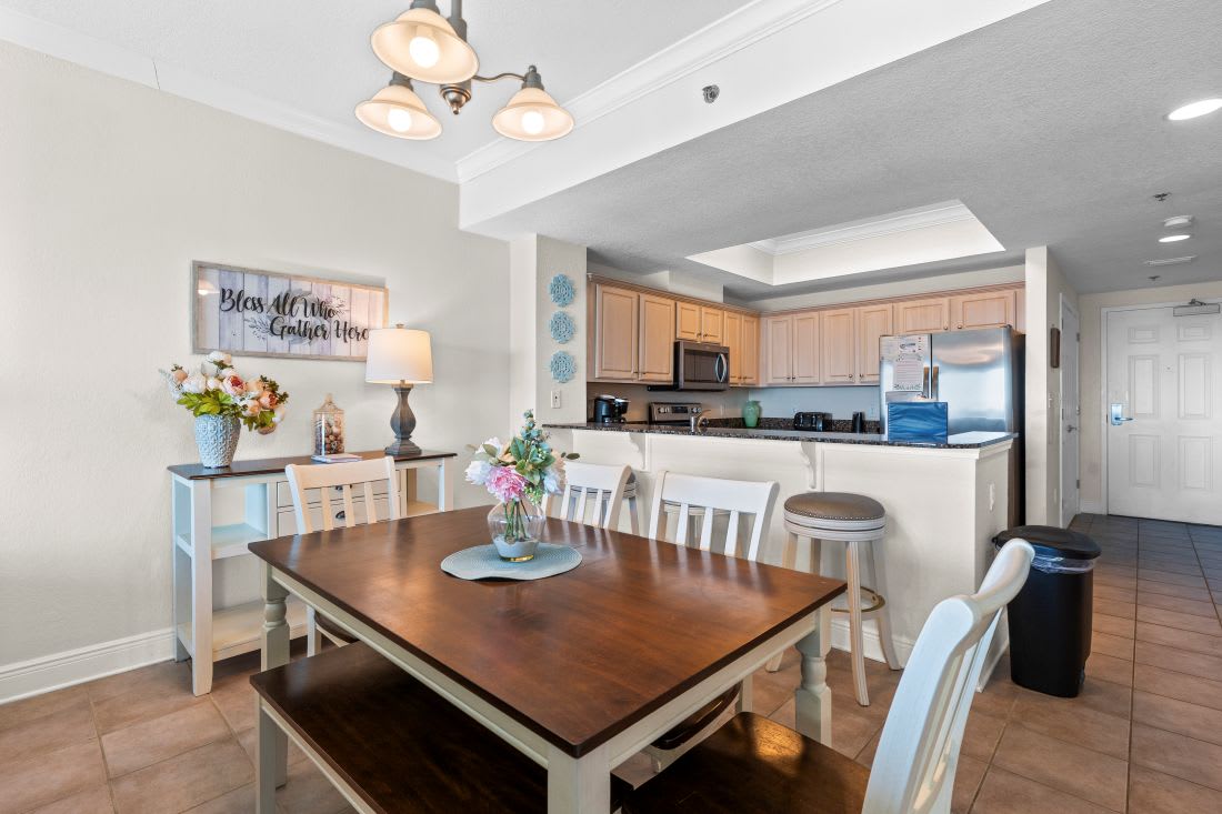 Gather around your spacious dining table for memorable meals, with a fully-equipped kitchen ready for culinary adventures.