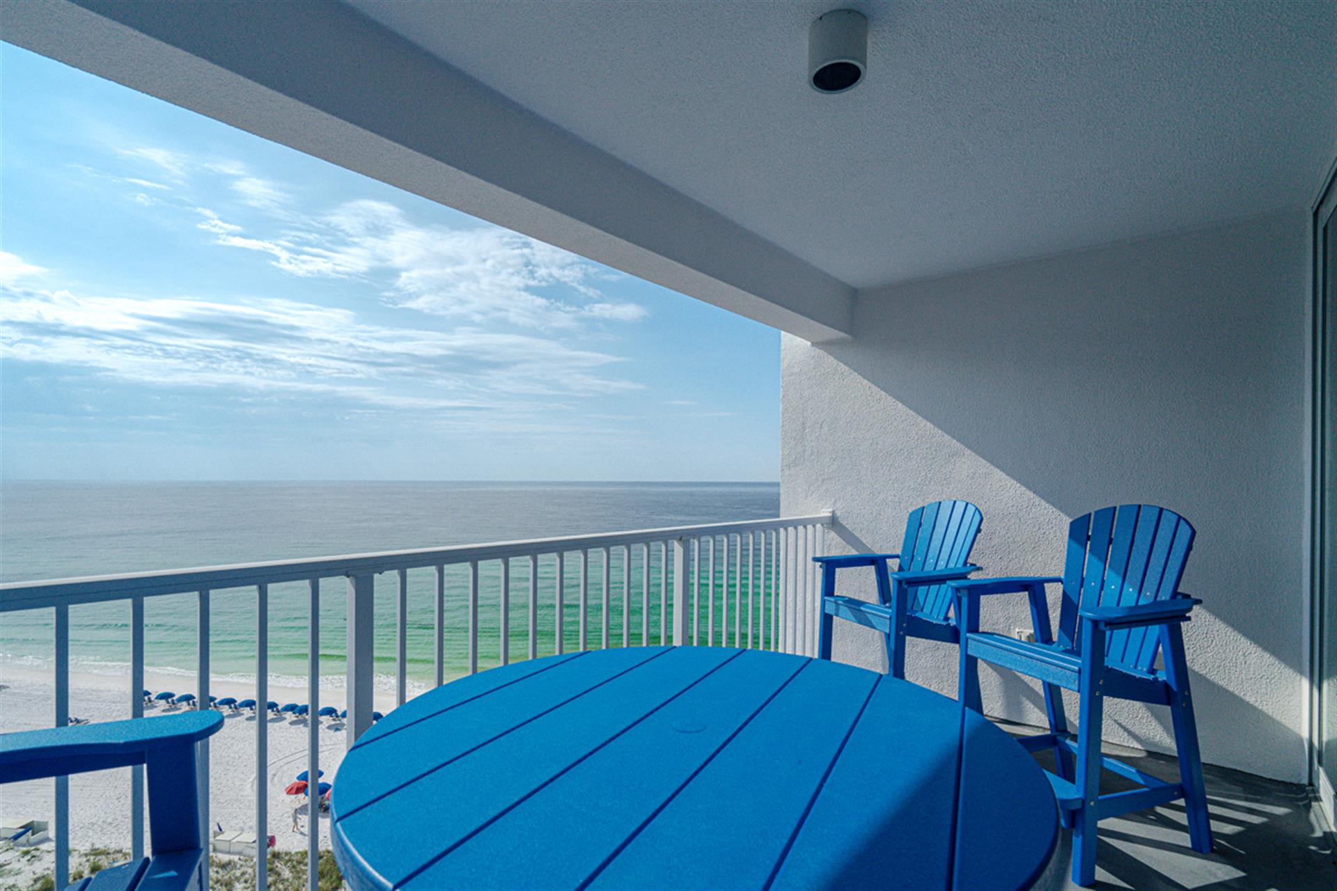 Sip your morning coffee at your private oceanfront table, watching waves roll in from your covered balcony sanctuary.