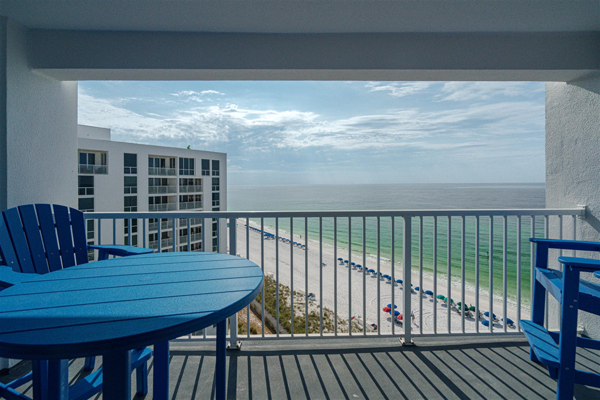 Sip your morning coffee while watching waves roll onto pristine shores from your private seaside balcony.