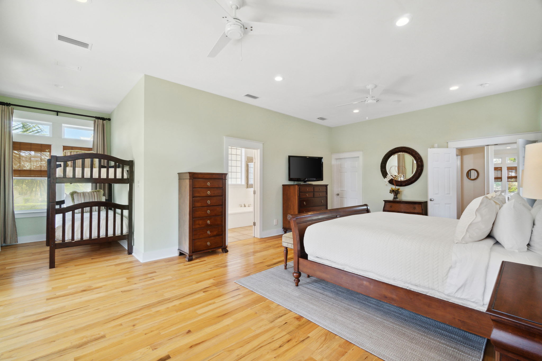 2nd Floor Primary Suite - Also Furnished with a Twin over Twin Bunk Bed