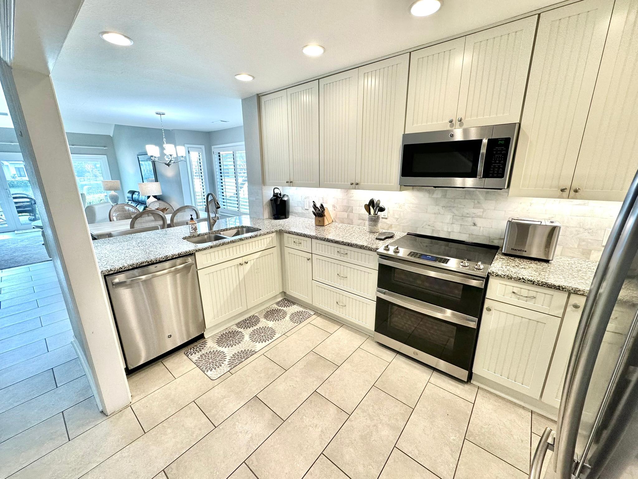 Fully stocked kitchen