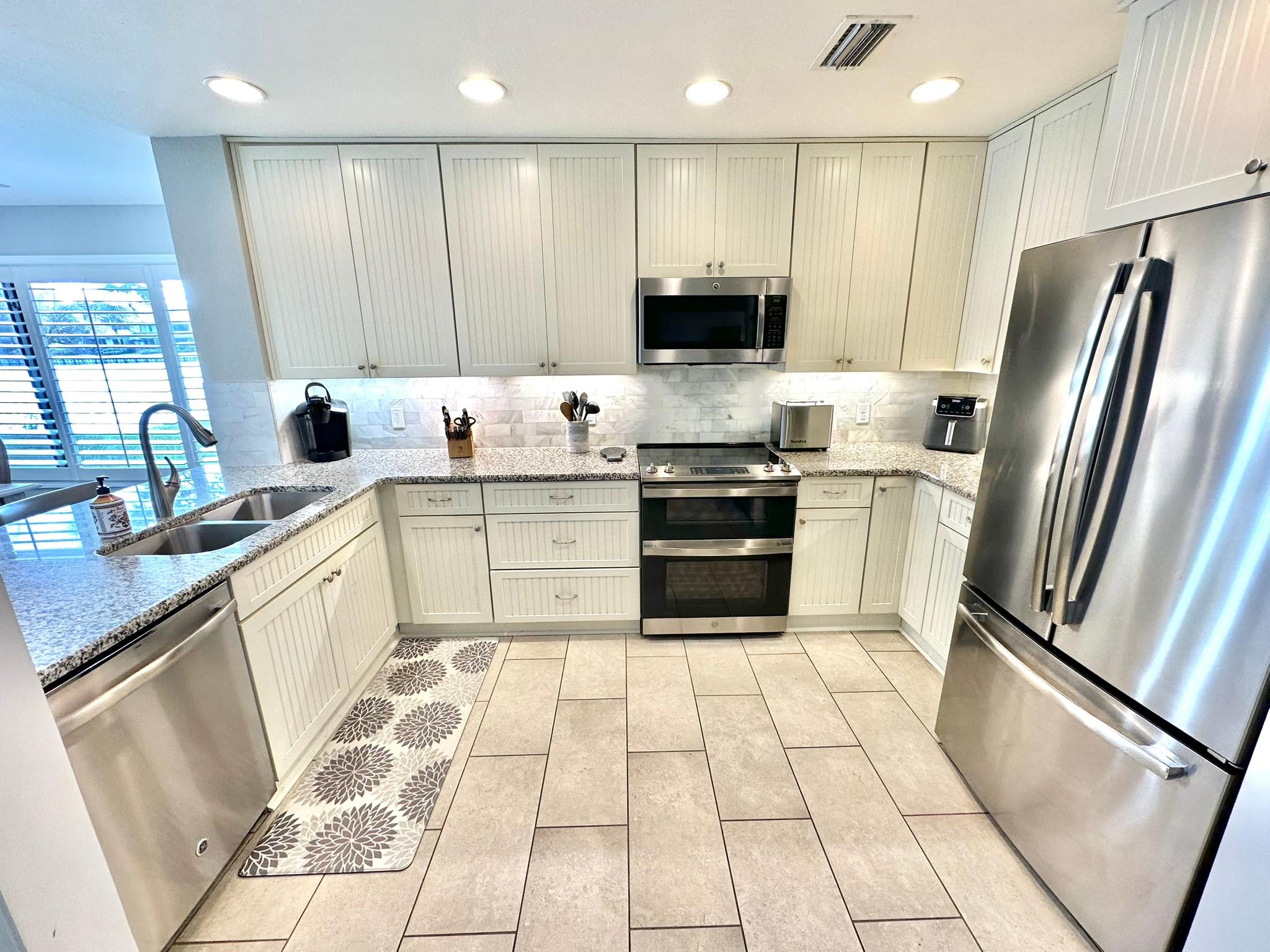 Fully stocked kitchen