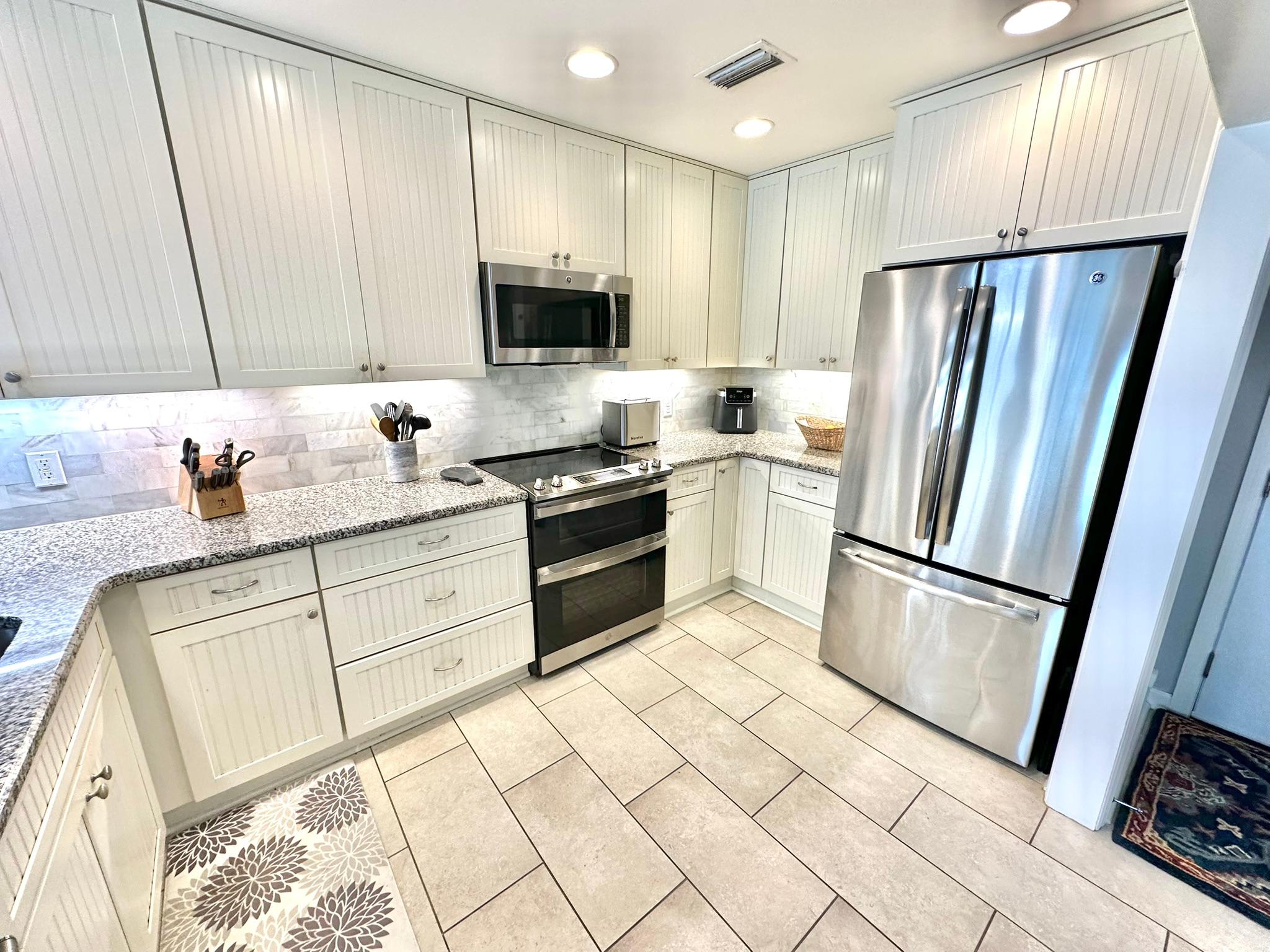 Fully stocked kitchen
