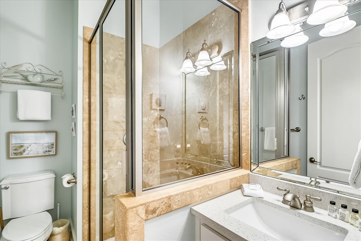 1st Floor Guest Bathroom - Featuring a Large Walk-in Shower