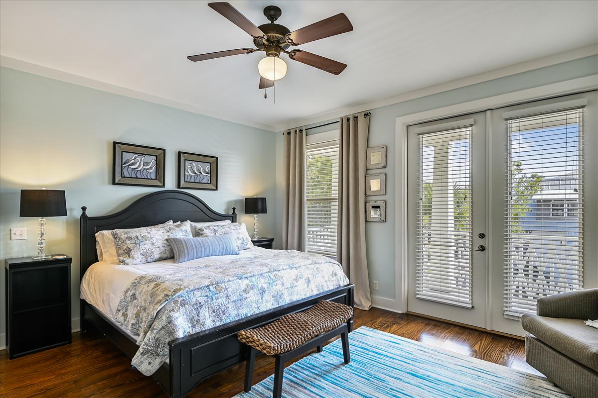 2nd Floor Primary Suite - Furnished with a King Size Bed