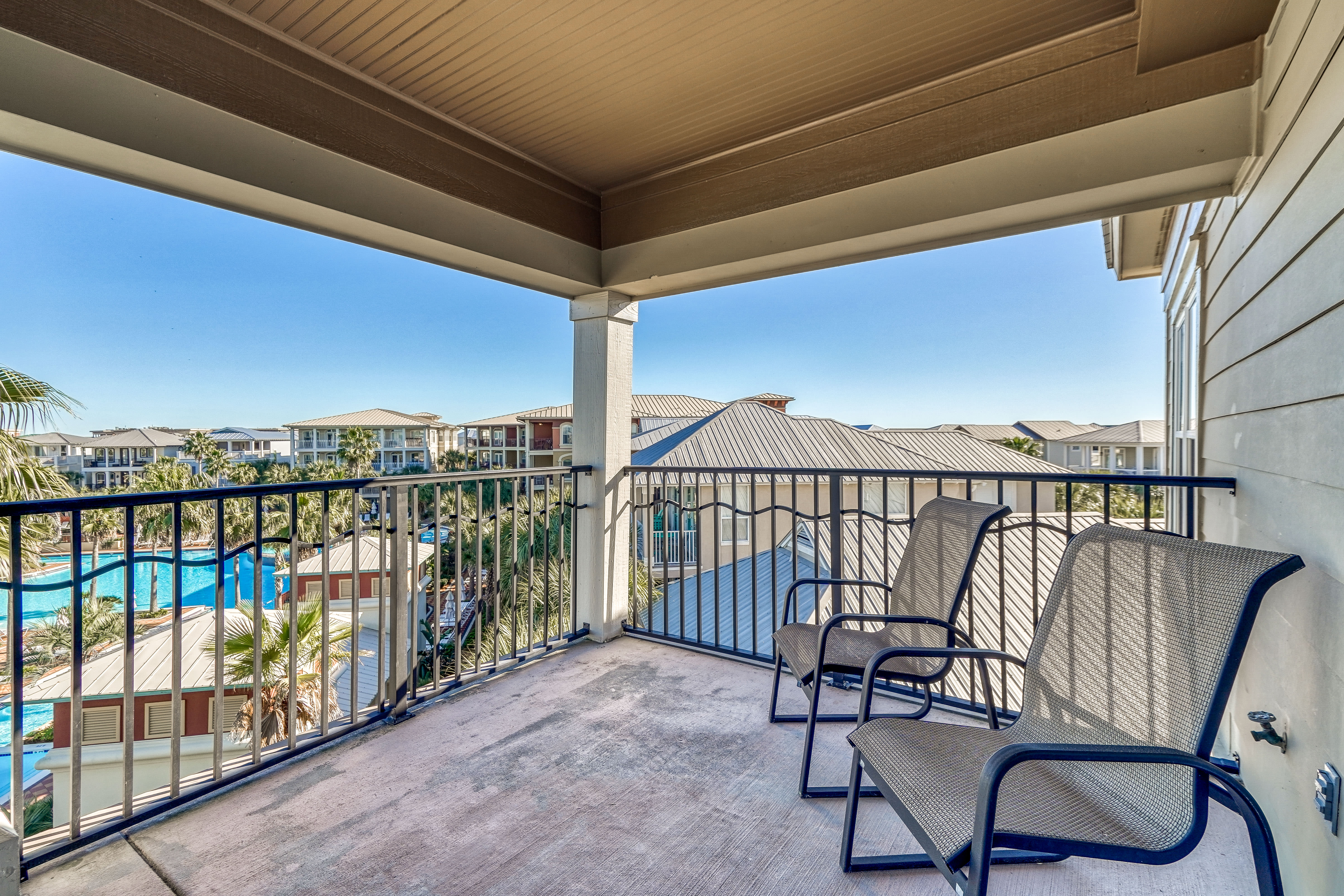 Enjoy Morning Coffee or Evening Cocktails on this Expansive Balcony!