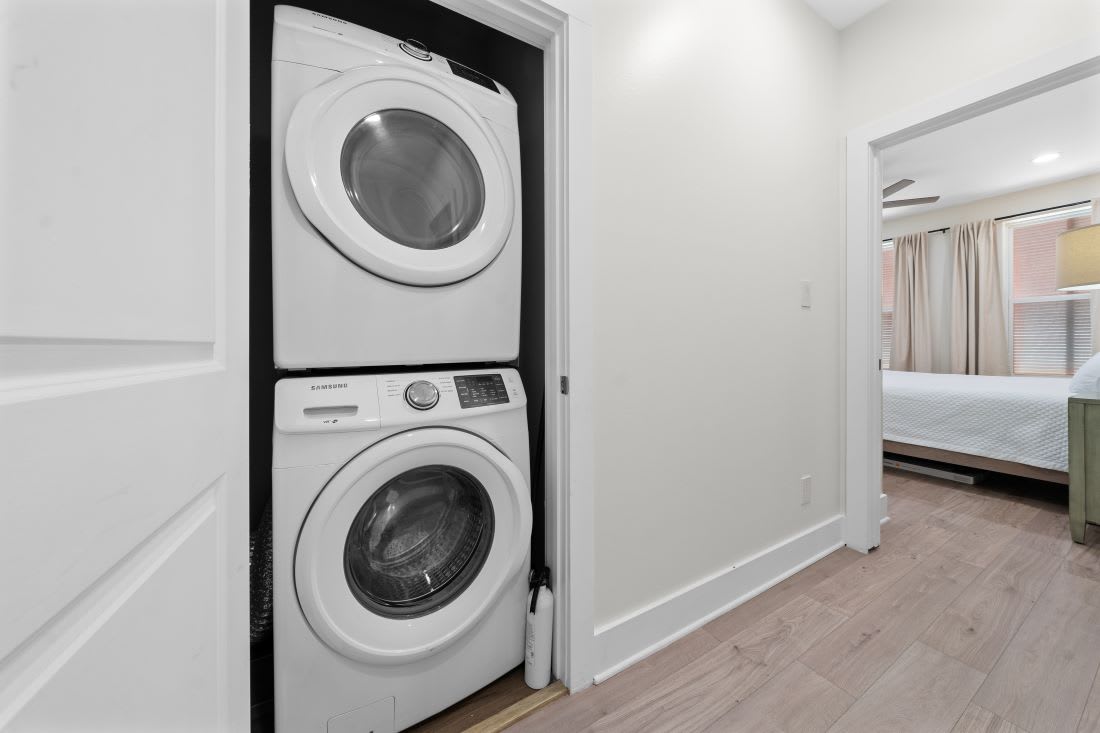 Lil J's Getaway Stacked Washer + Dryer