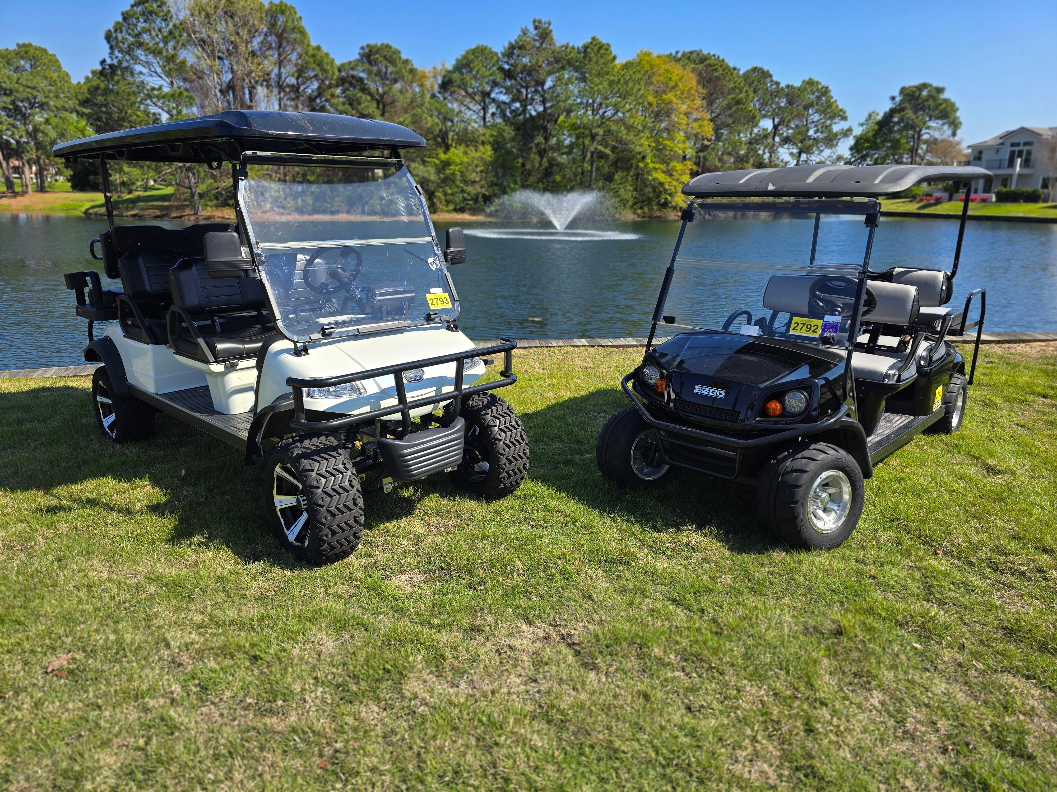 Two Golf Carts Included