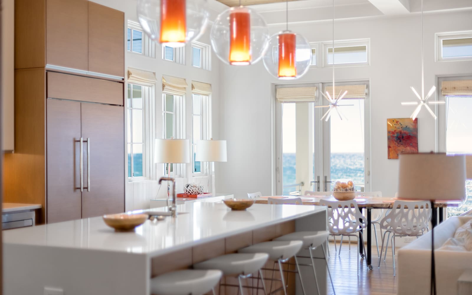 Your modern kitchen and dining space combines sleek design with warm touches, perfect for cooking meals and sharing conversations.