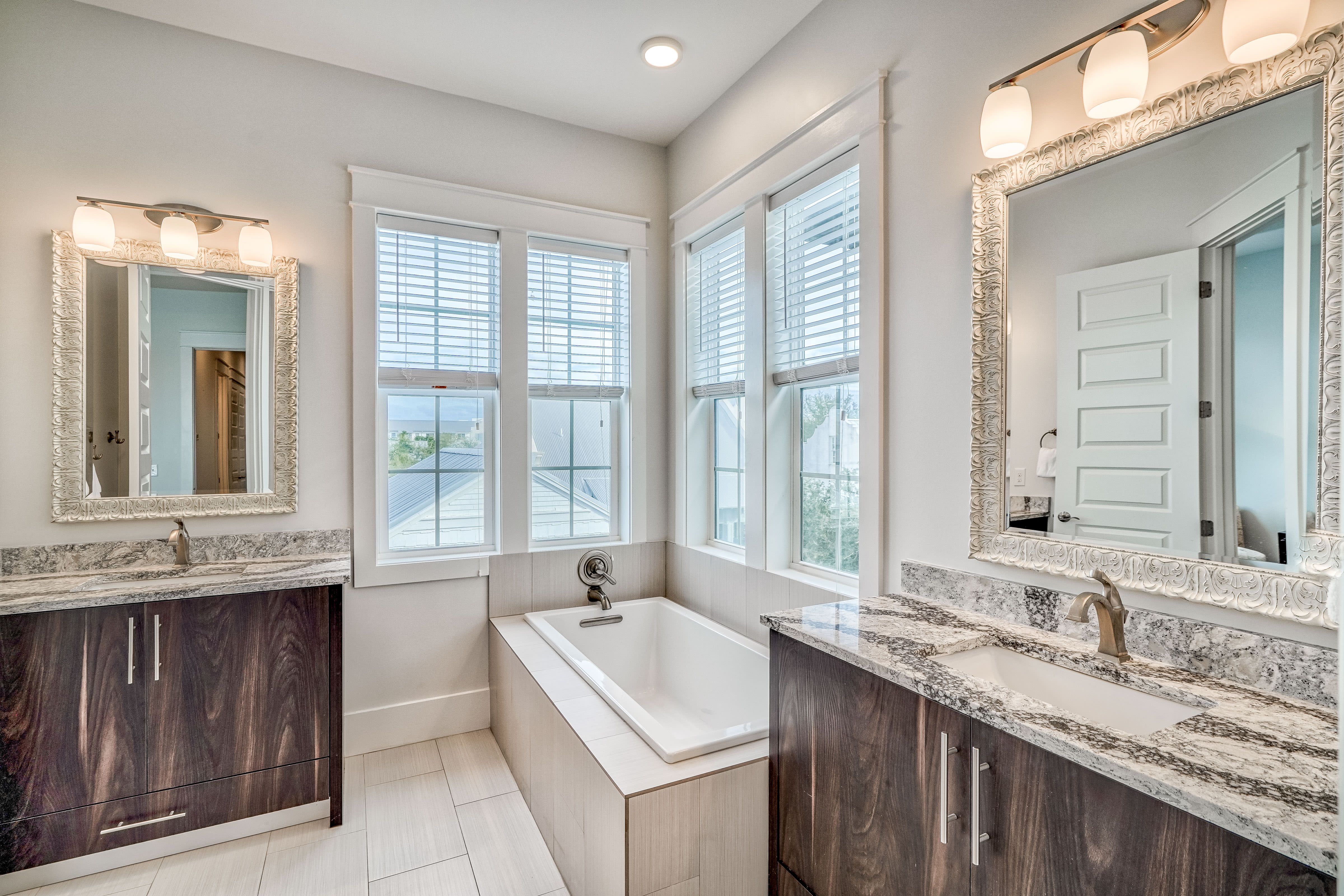 3rd Floor Primary Ensuite - Featuring a Soaking Tub and Dual Vanities