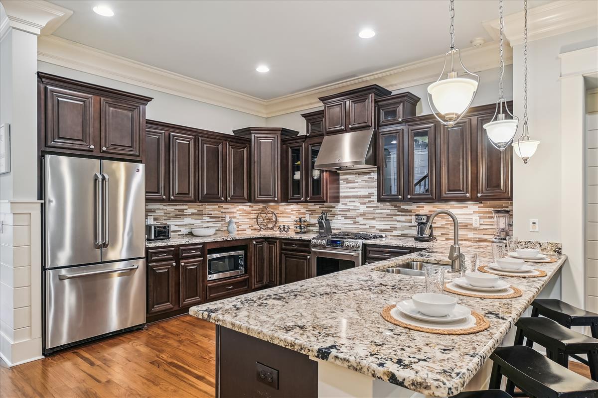 Ample Kitchen Space With Bar Seating