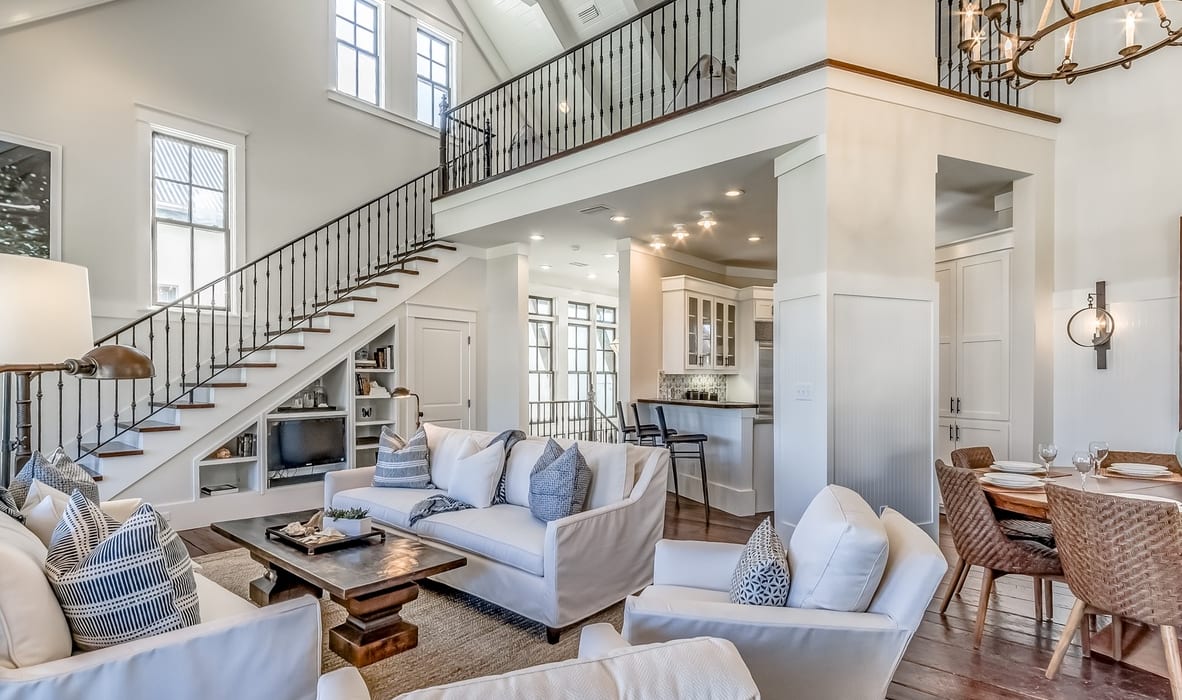 High Vaulted Ceilings Allow Light In