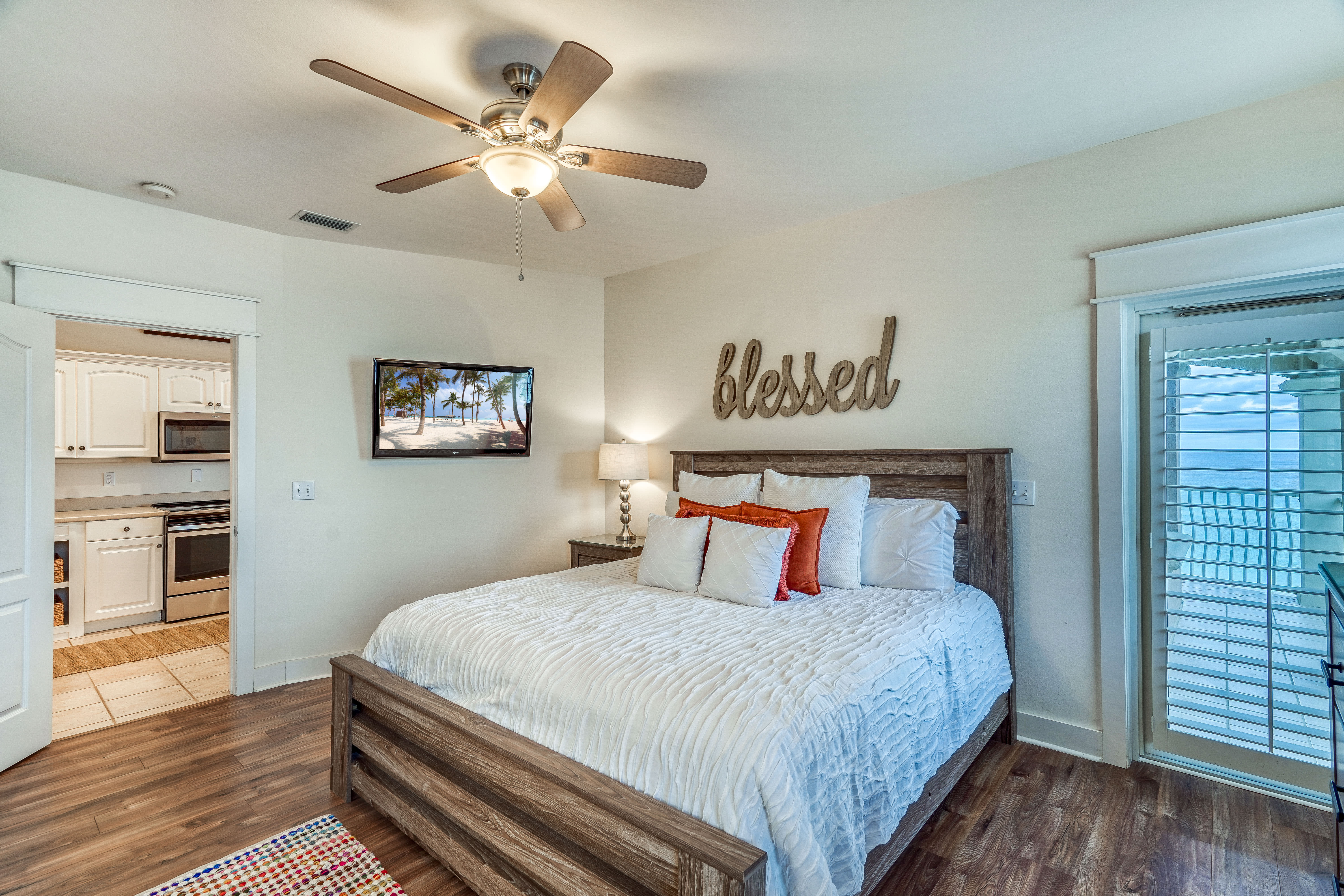 Primary Suite - Offering Private Access to the Gulf Front Balcony