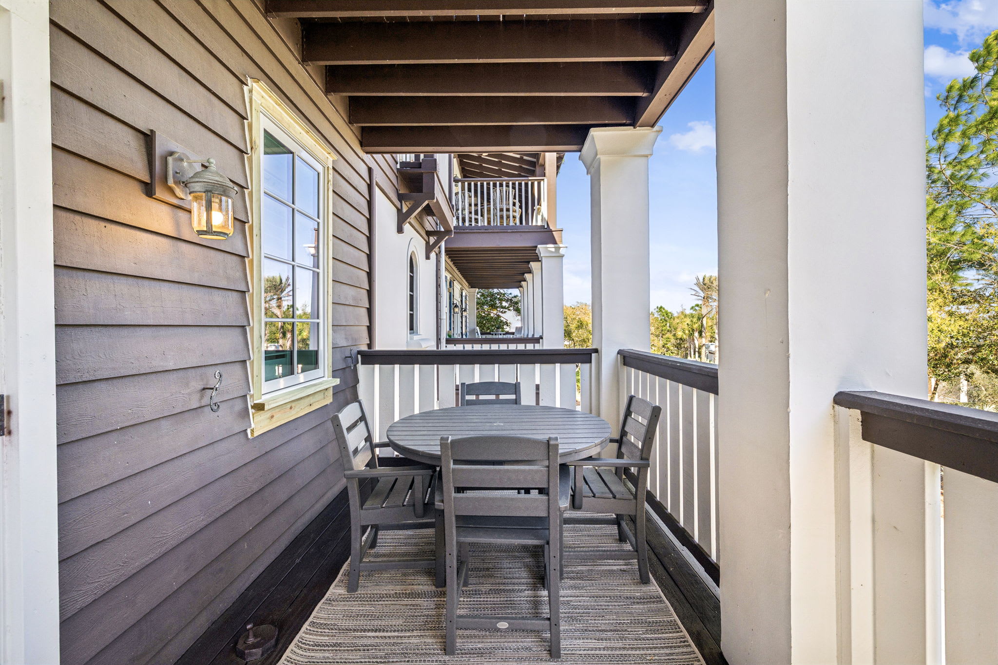 Enjoy Al Fresco Dining for 4 on the Balcony