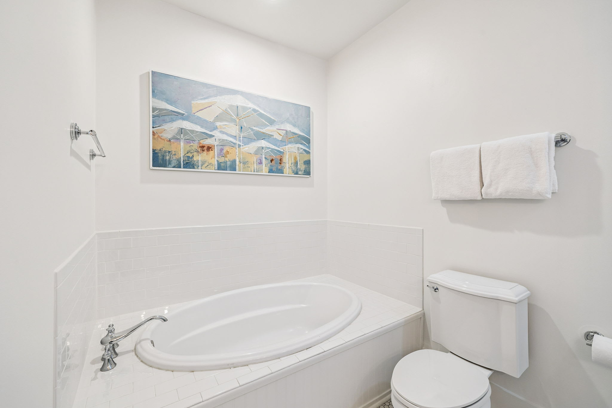 Relax & Unwind in the Oversized Soaking Tub