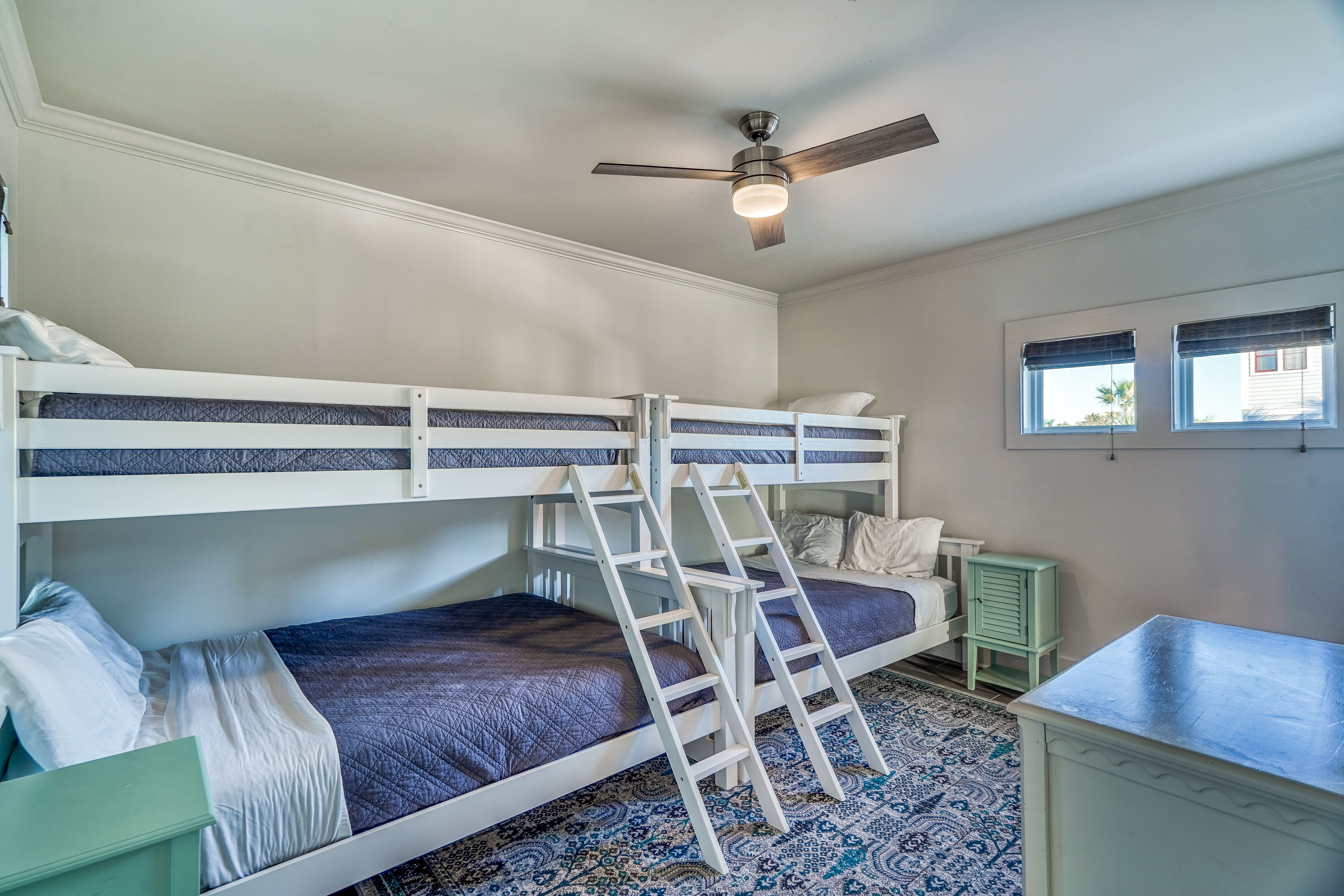 2nd Floor Bunk Room - Furnished with Two Twin over Twin Bunk Beds
