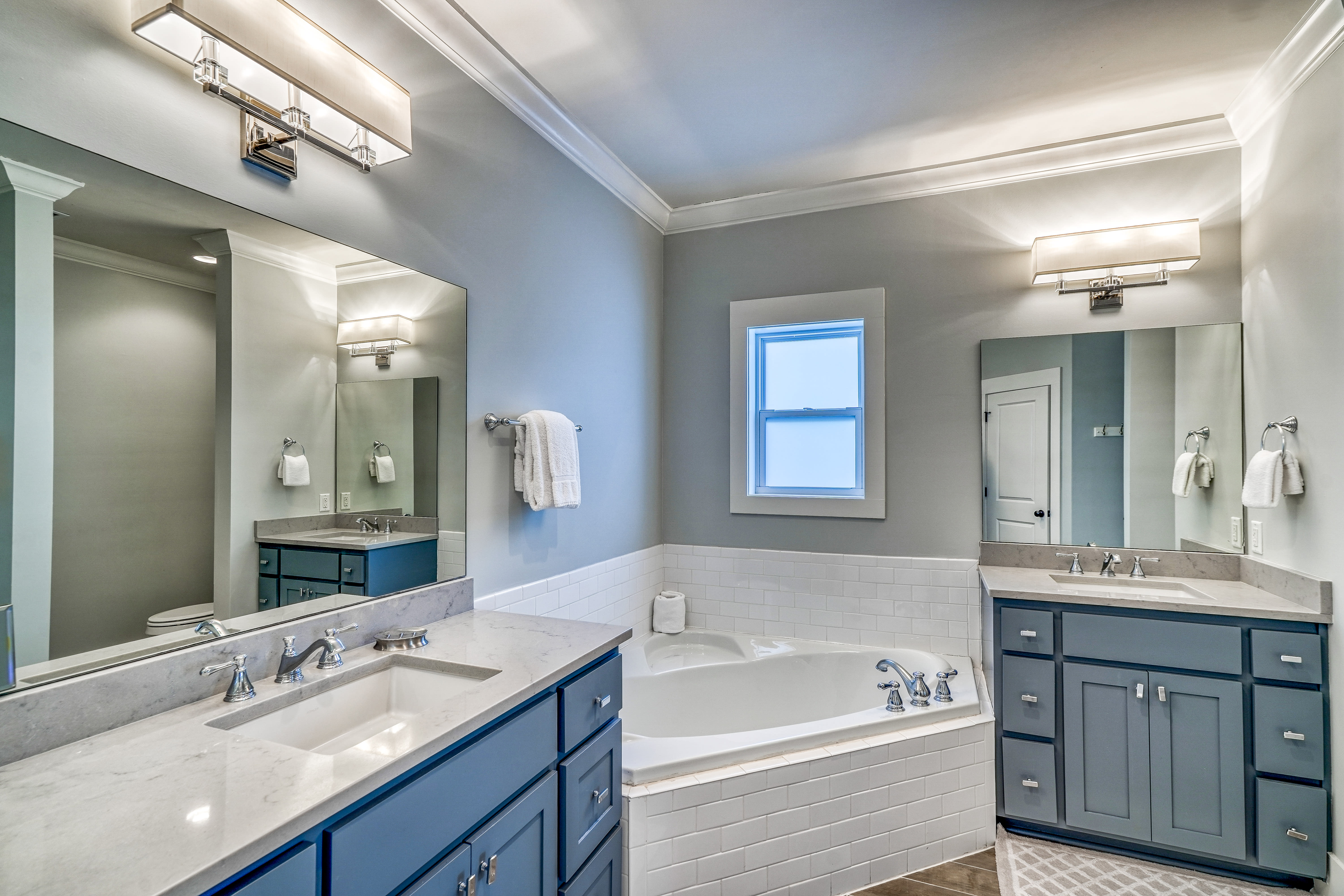 3rd Floor Primary En Suite - Featuring a Soaking Tub and Walk-in Shower