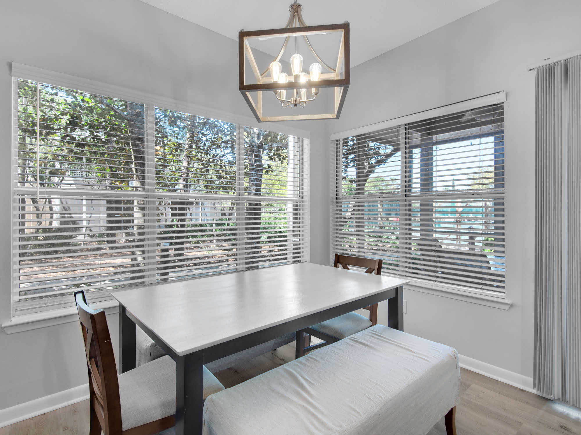 Dining Area with View of Screened Porch