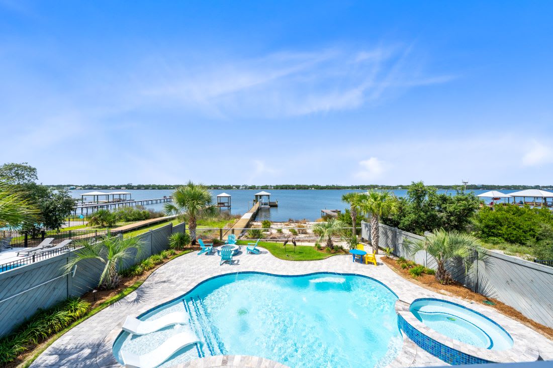 His & Hers Back Deck Views