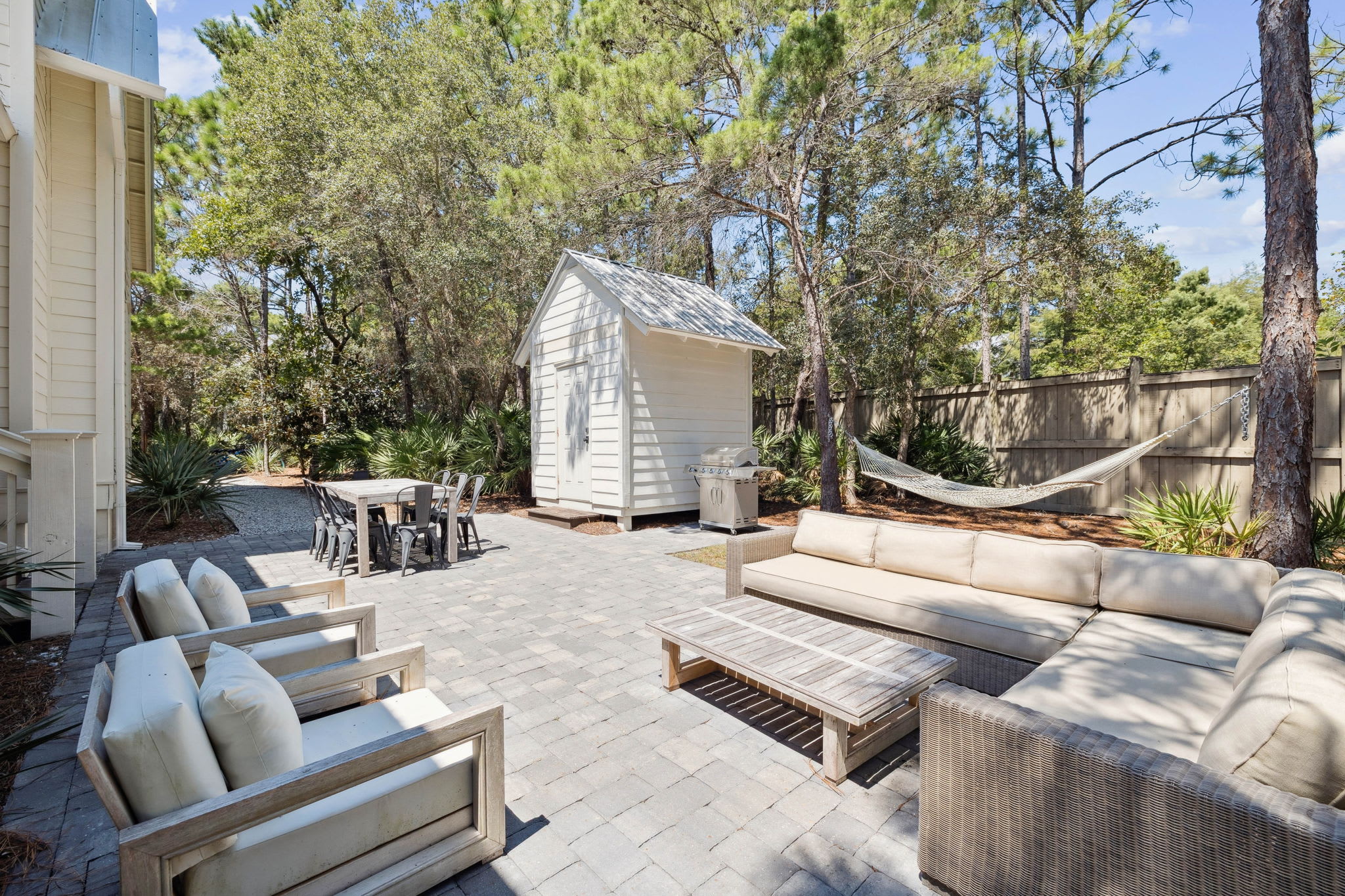 Grill Up Dinner & Enjoy Al Fresco Dining on the Back Patio!