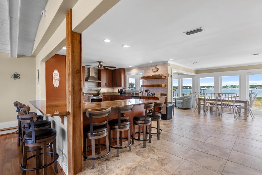 Laguna Beach Daze Kitchen Counter Seats 8