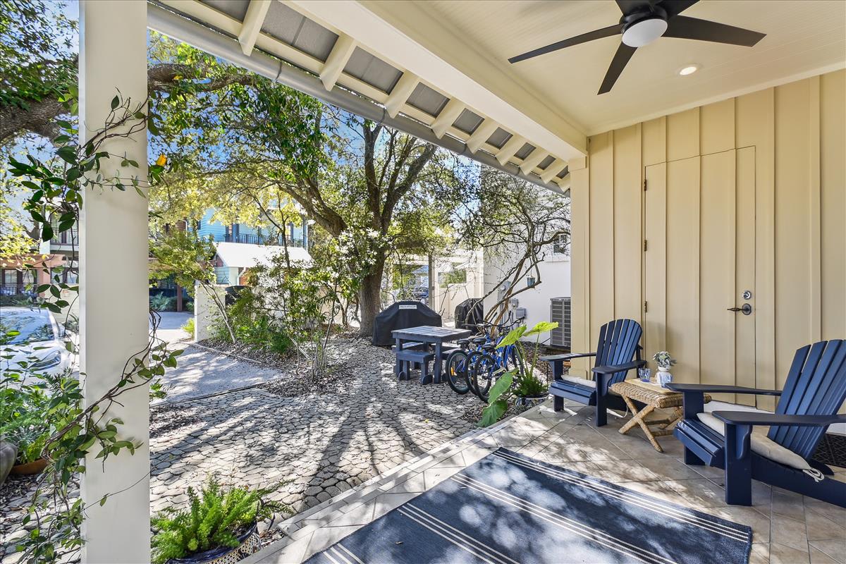Back Porch - Featuring a Porch Swing & Adirondack Chairs