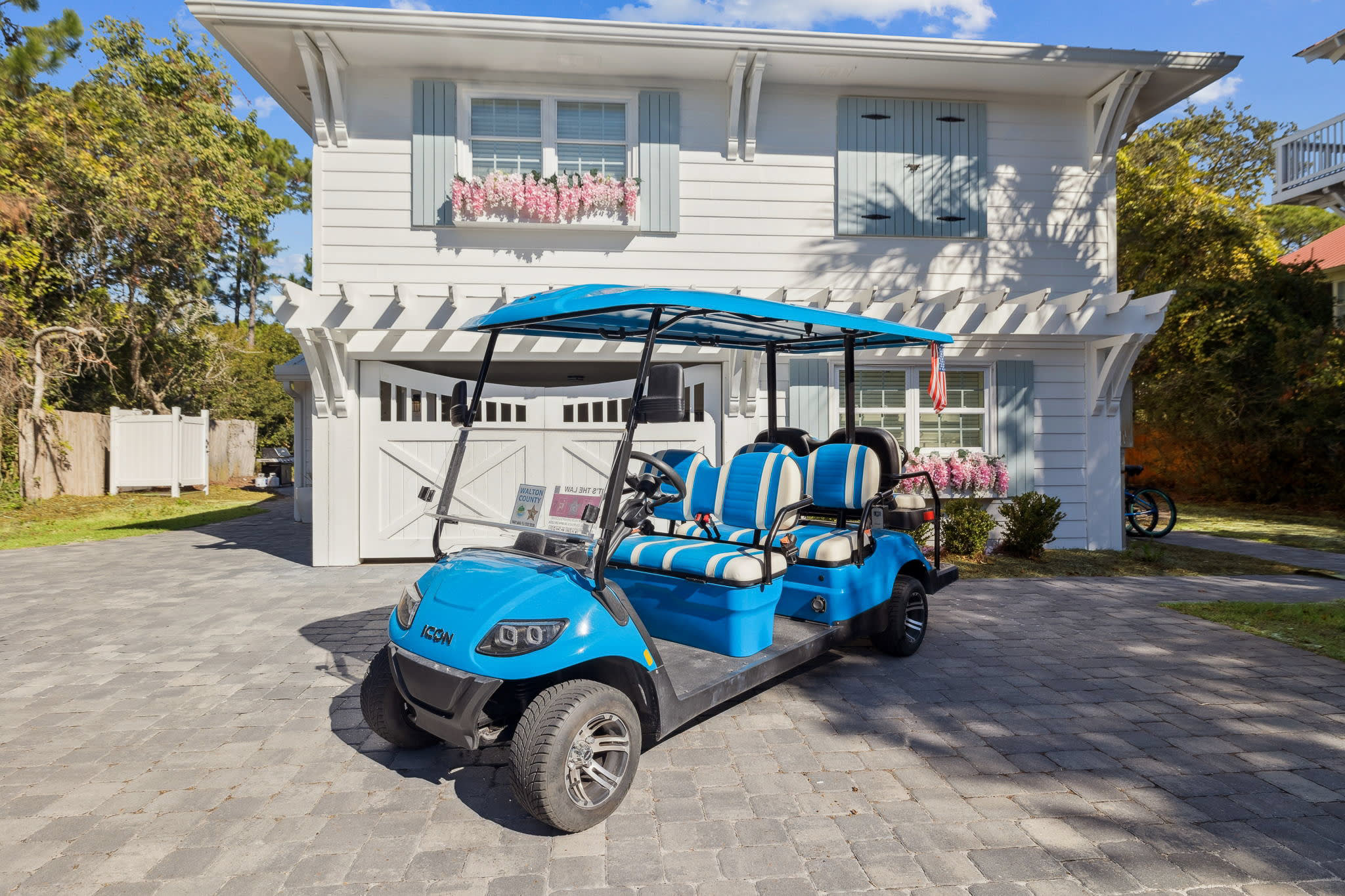 Explore 30A in Style on the 6-Seater Golf Cart!