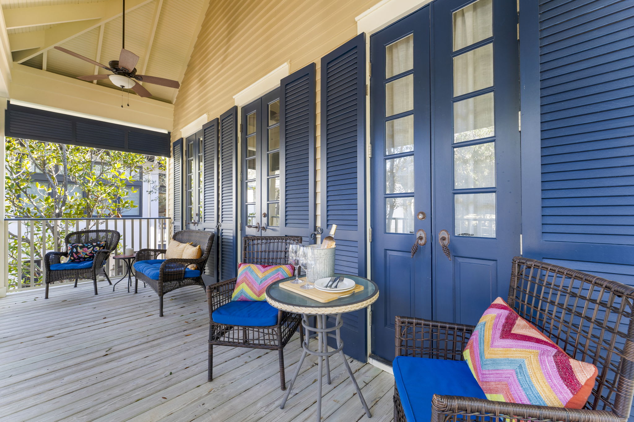 2nd Floor Balcony - Furnished with Cozy Outdoor Furnishings