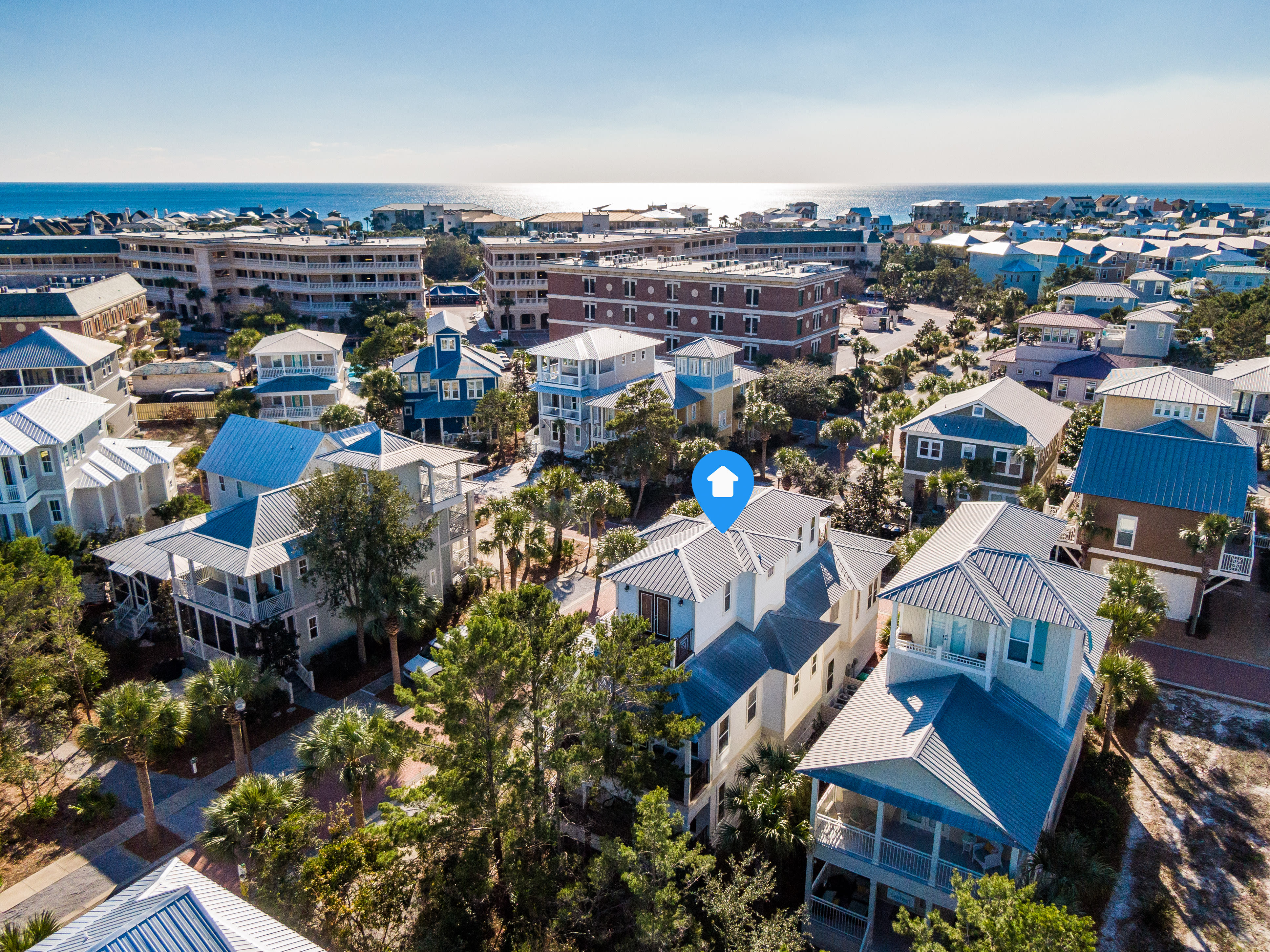 Aerial View - Just a Quick Bike Ride to the Beach!