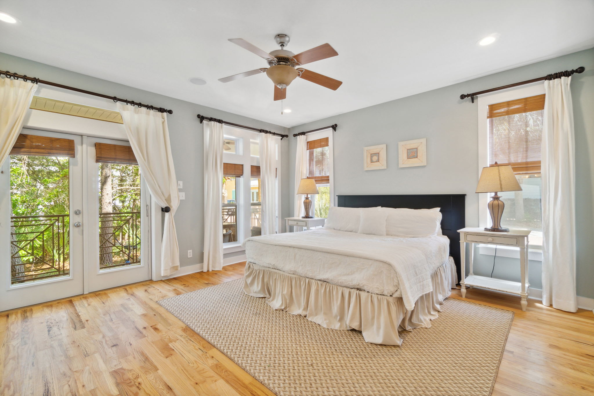 1st Floor Primary Suite - Furnished with a King Size Bed