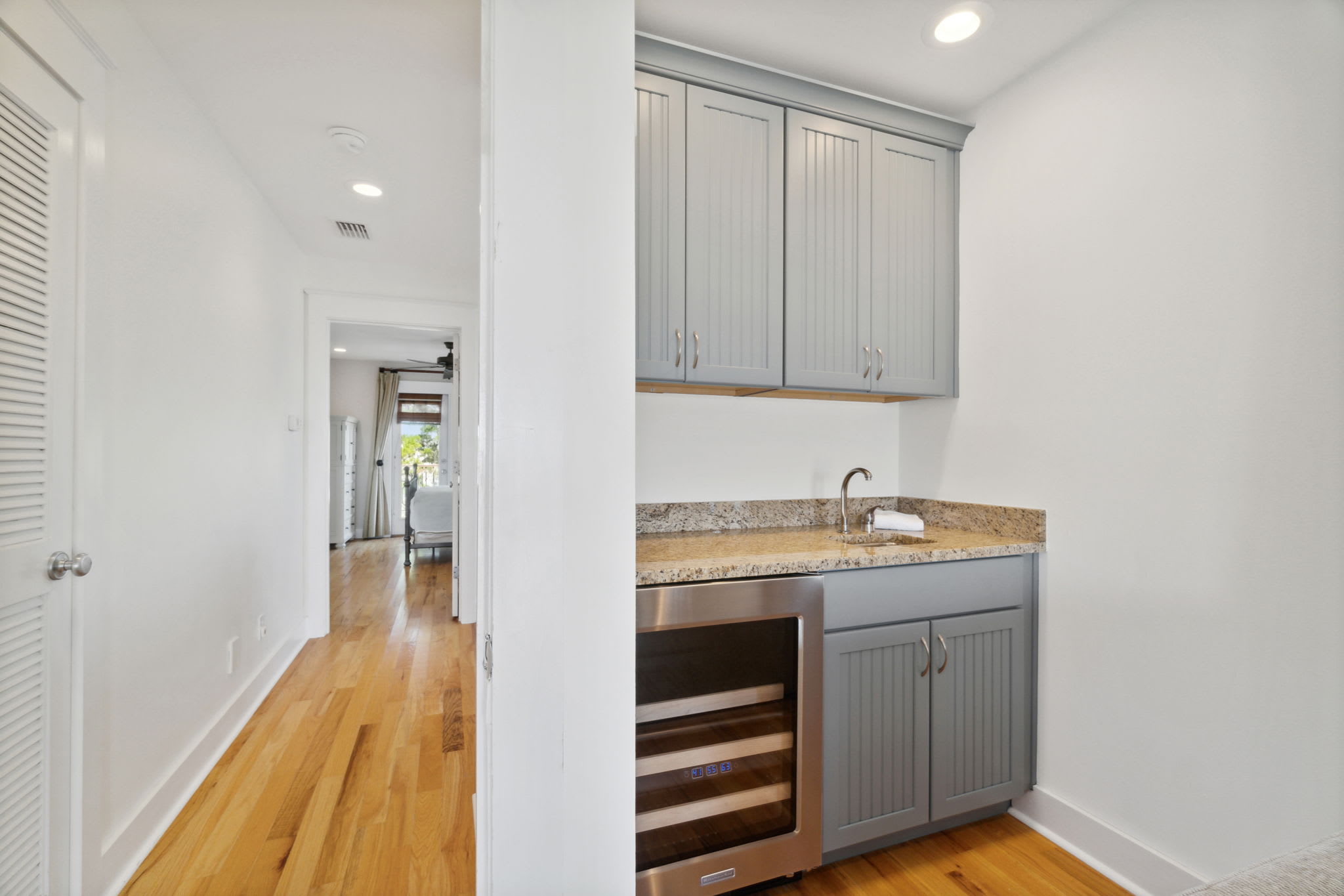 3rd Floor Living Room - Featuring a Wet Bar with Wine Cooler