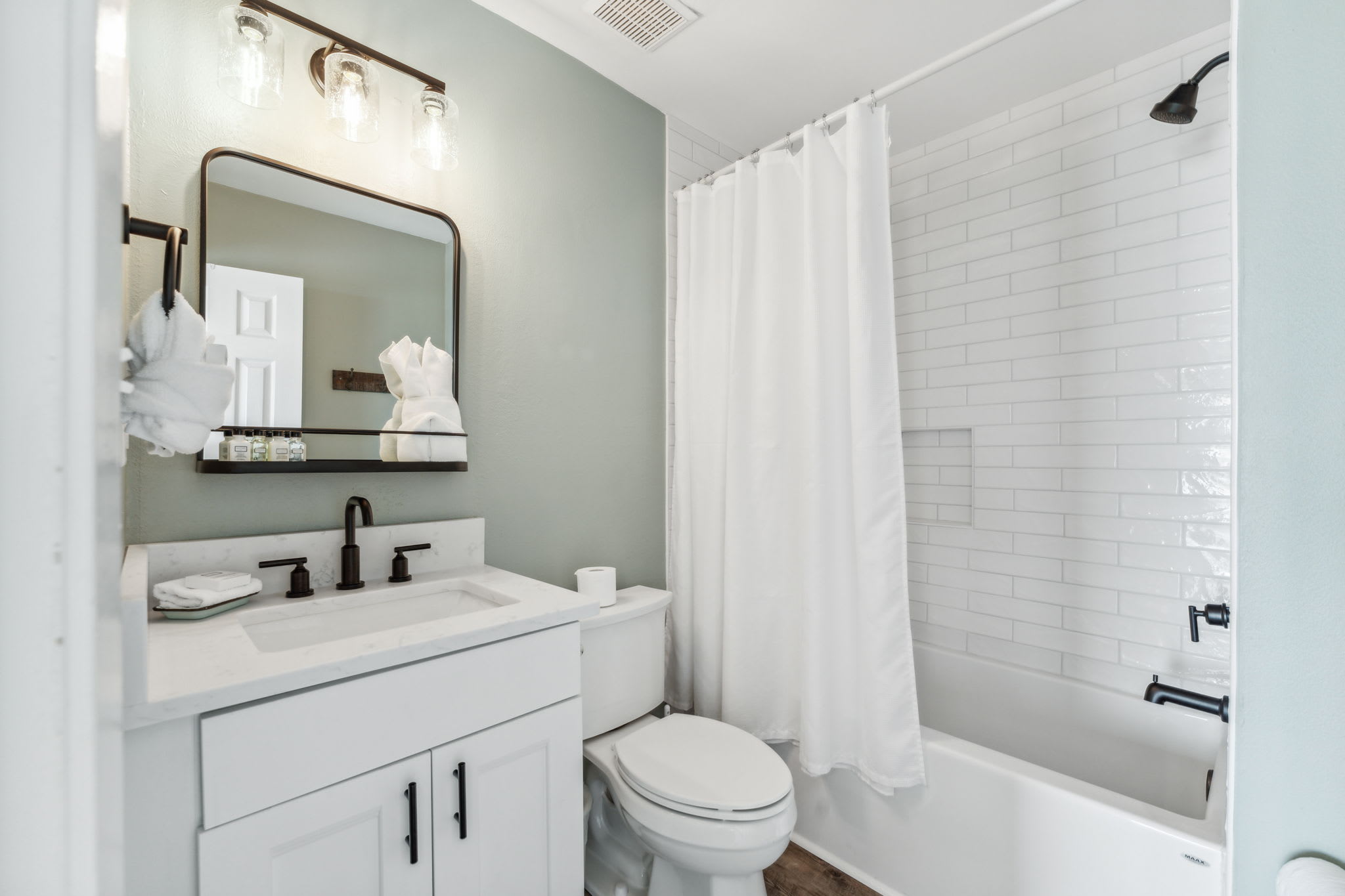 Guest Bathroom - Equipped with a Tub/Shower Combo