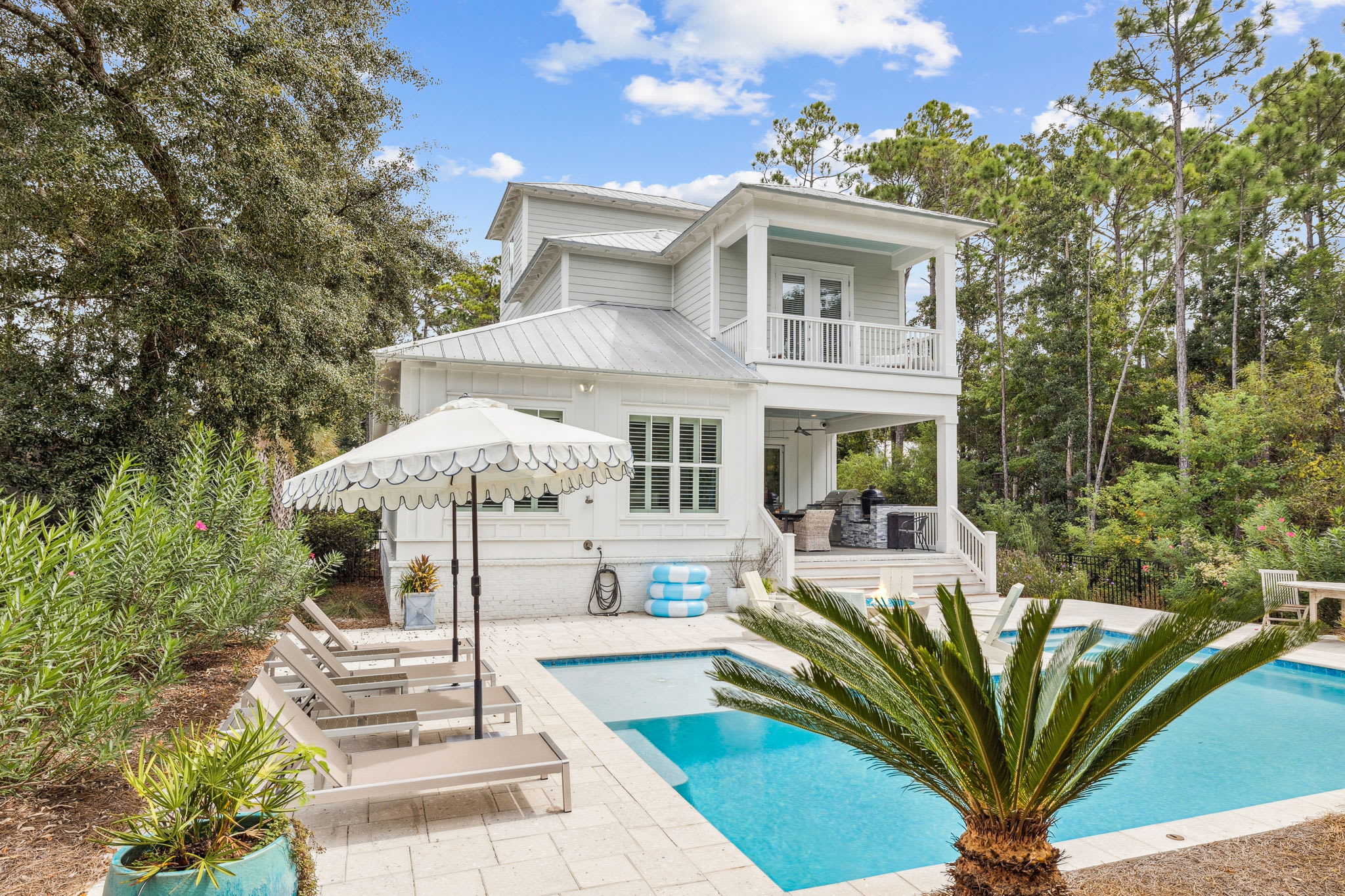 Soak Up the Sun on Poolside Loungers