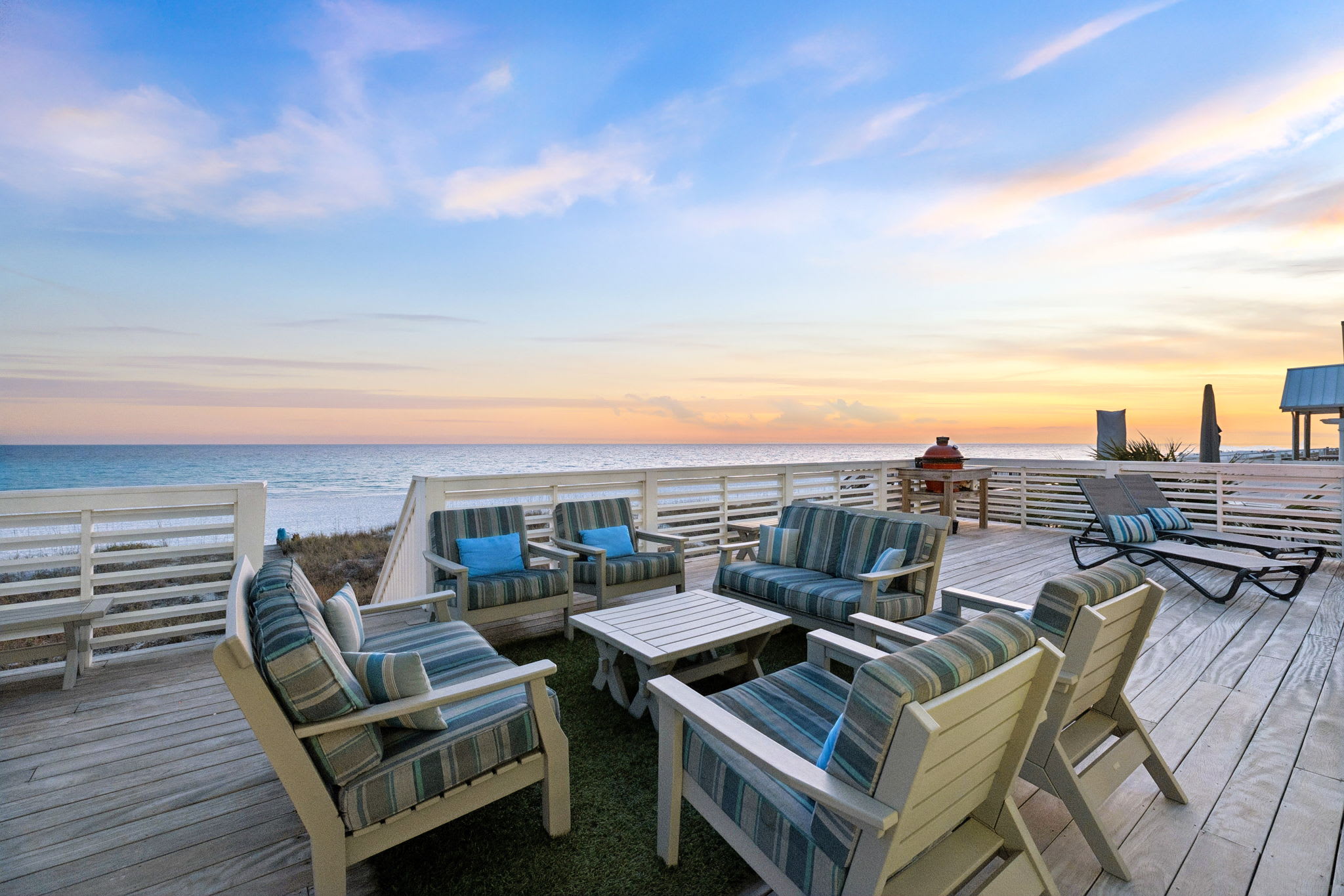 Grill Up Dinner & Enjoy Endless Sunset Views Over the Gulf!