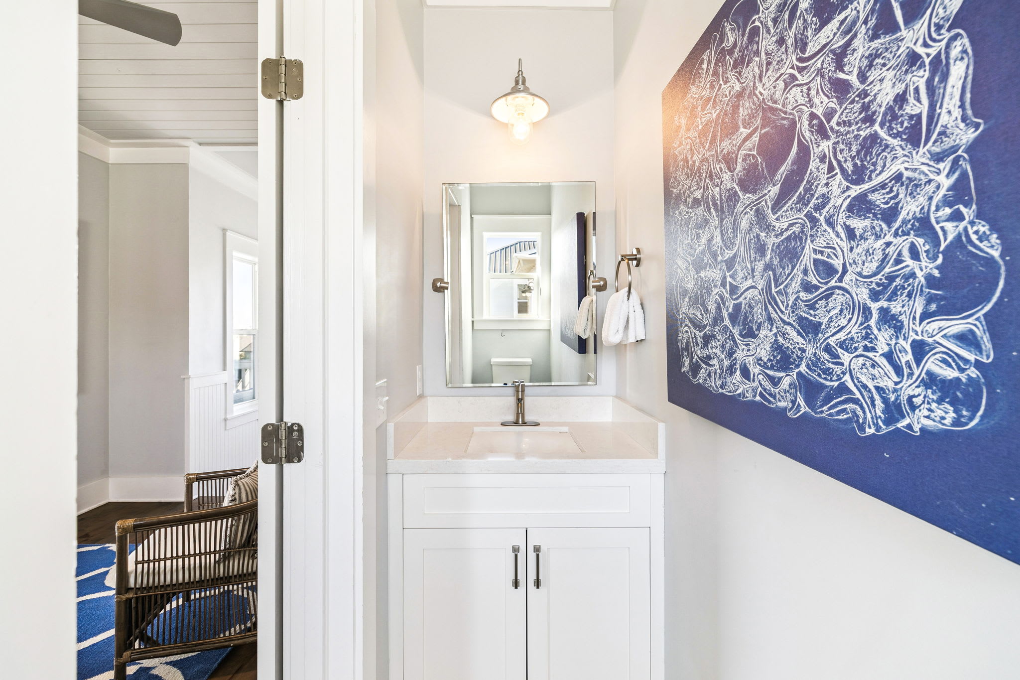 3rd Floor Powder Room - Located Off the Sitting Area