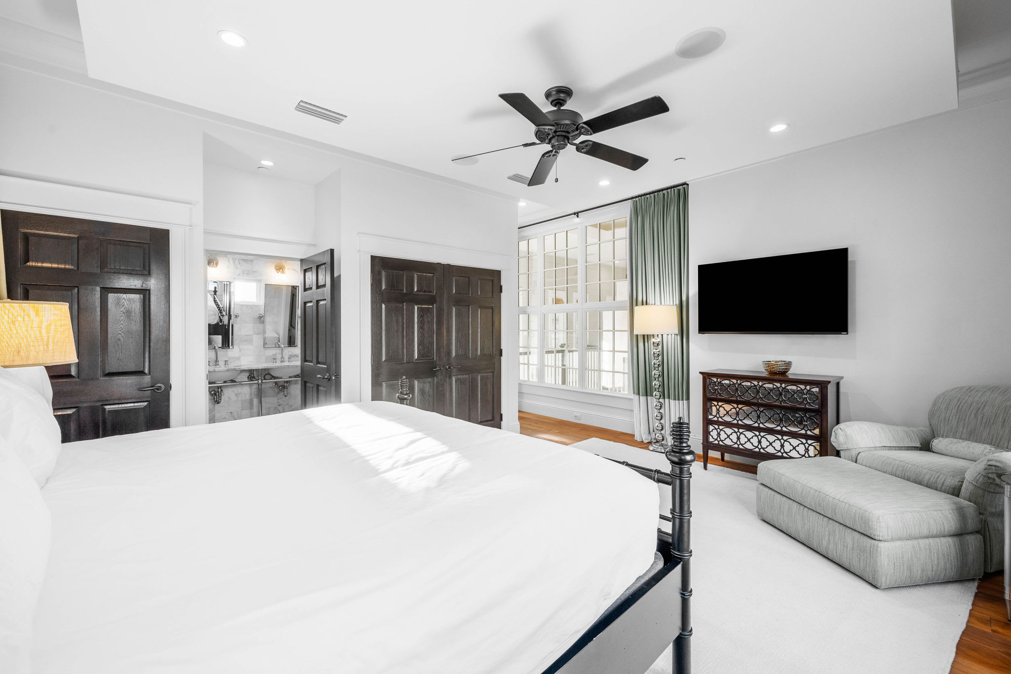 2nd Floor Primary Suite - Furnished with a King Size Bed