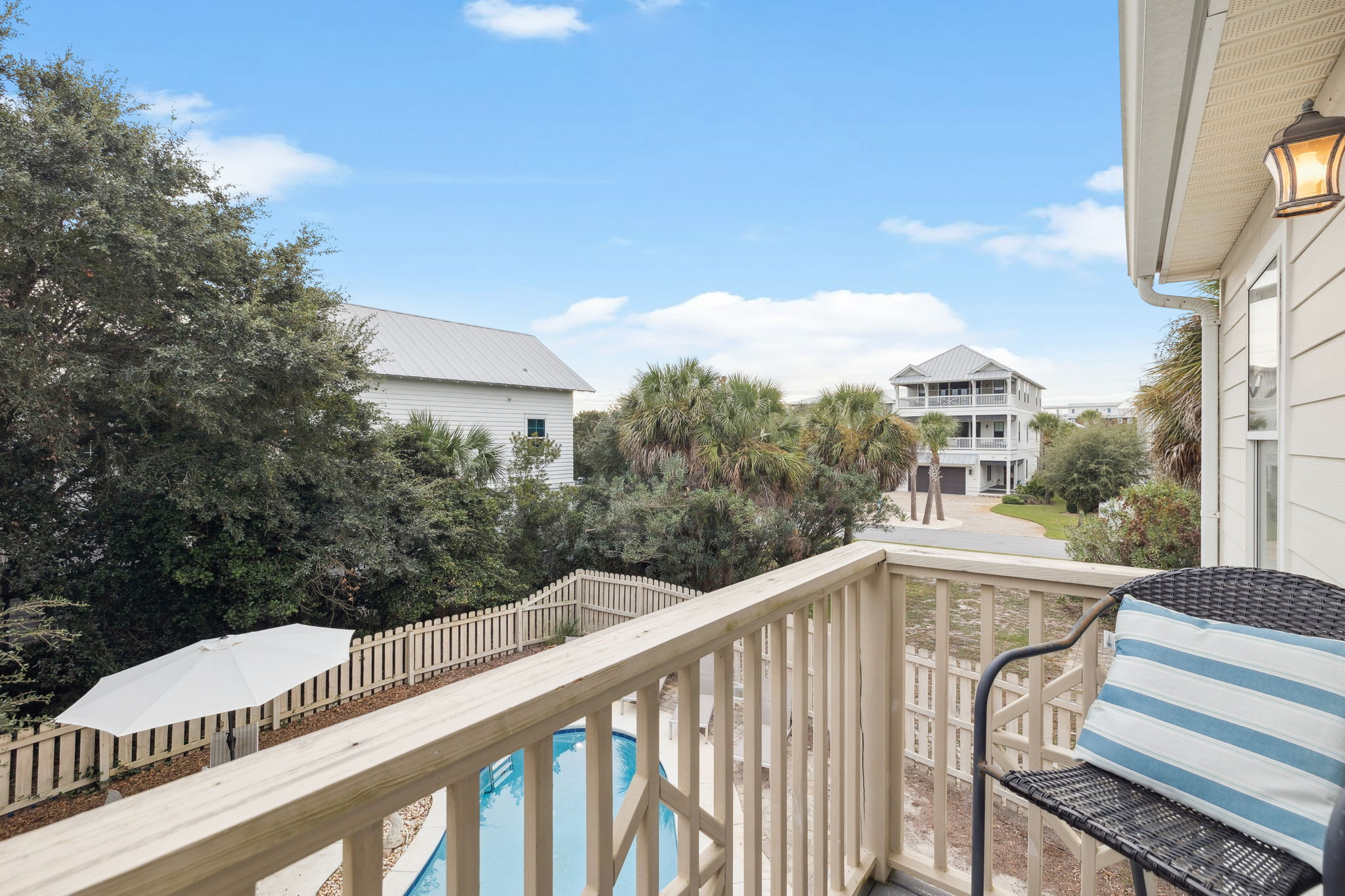 Relax on the Private Balcony Off the King Guest Suite