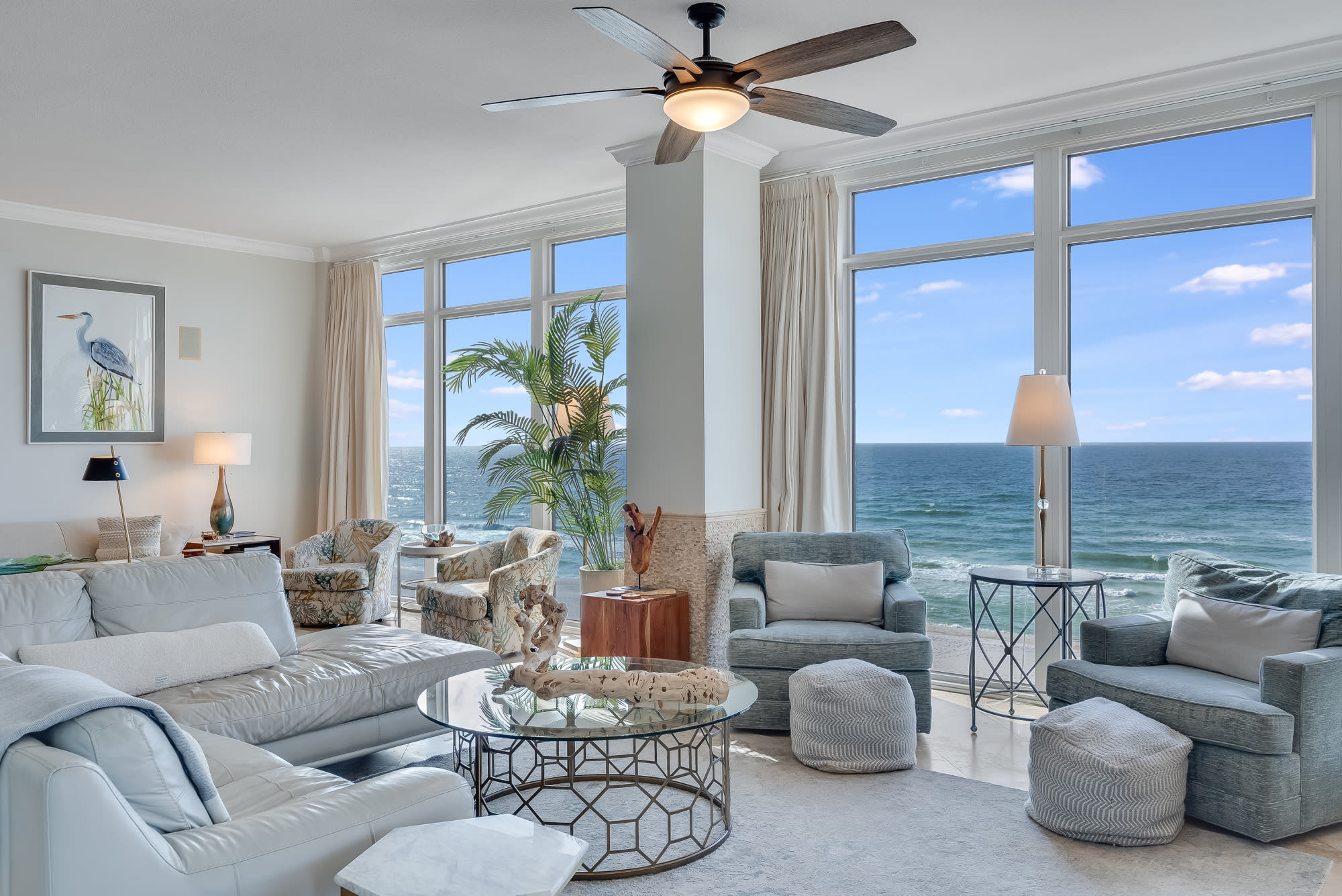 Elegant Coastal Living Space