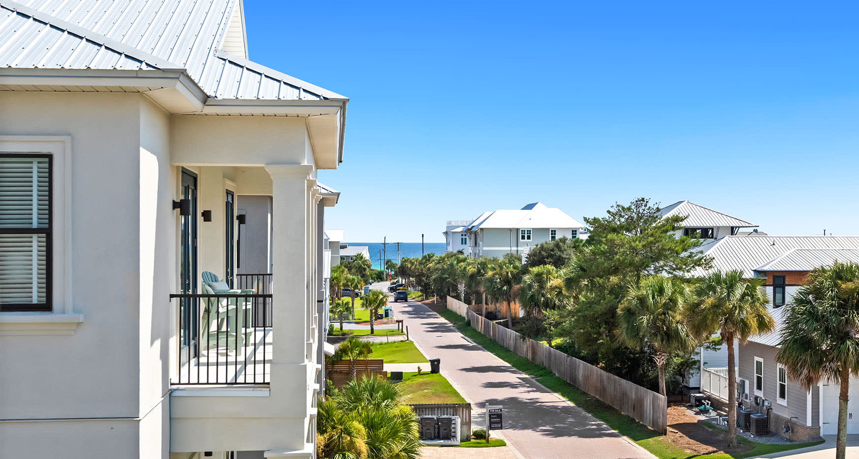 Partial Gulf Views from the 2nd and 3rd floor balconies
